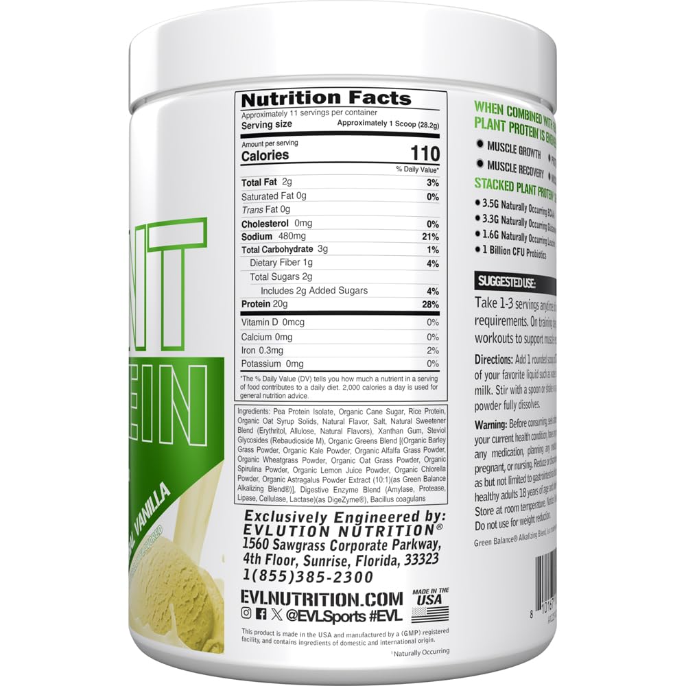 Evlution Stacked Plant Protein Powder Pack of 2