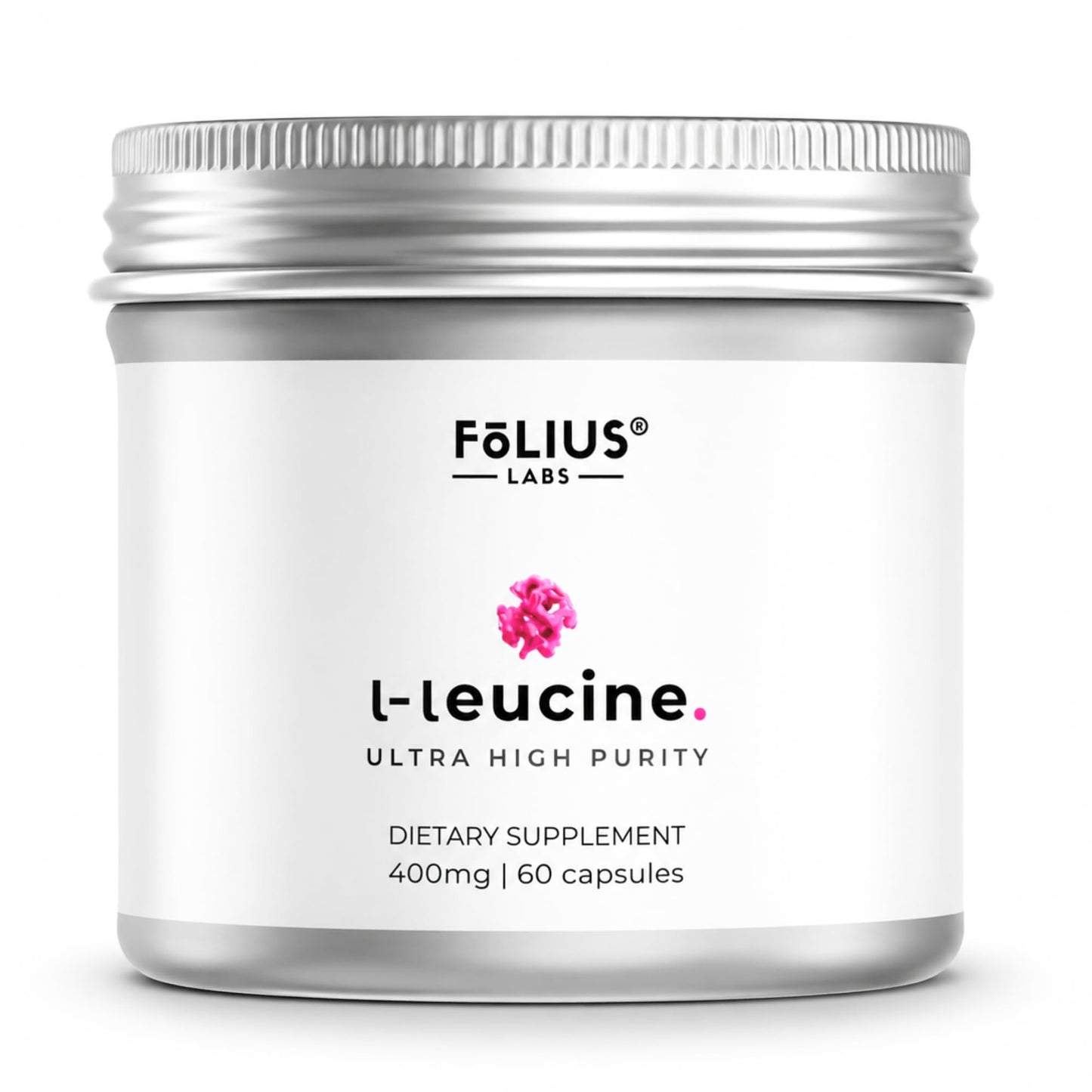 FOLIUS LABS Clean Label L Leucine – Amino Acid Supplement for Intra-Workout Support and Muscle Recovery – 60 Veg Capsules