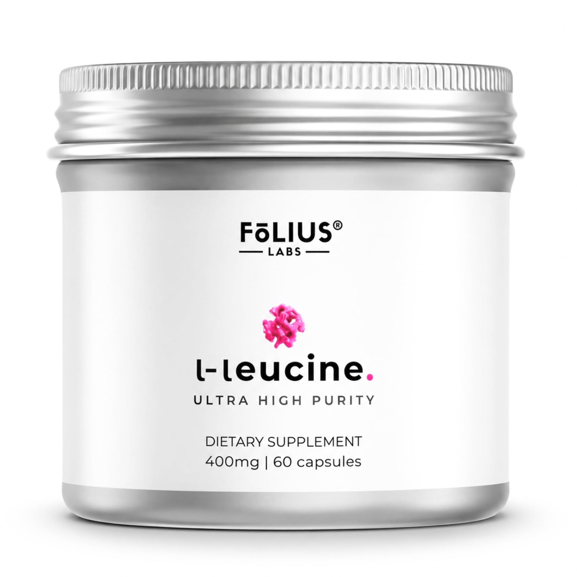 FOLIUS LABS Clean Label L Leucine – Amino Acid Supplement for Intra-Workout Support and Muscle Recovery – 60 Veg Capsules