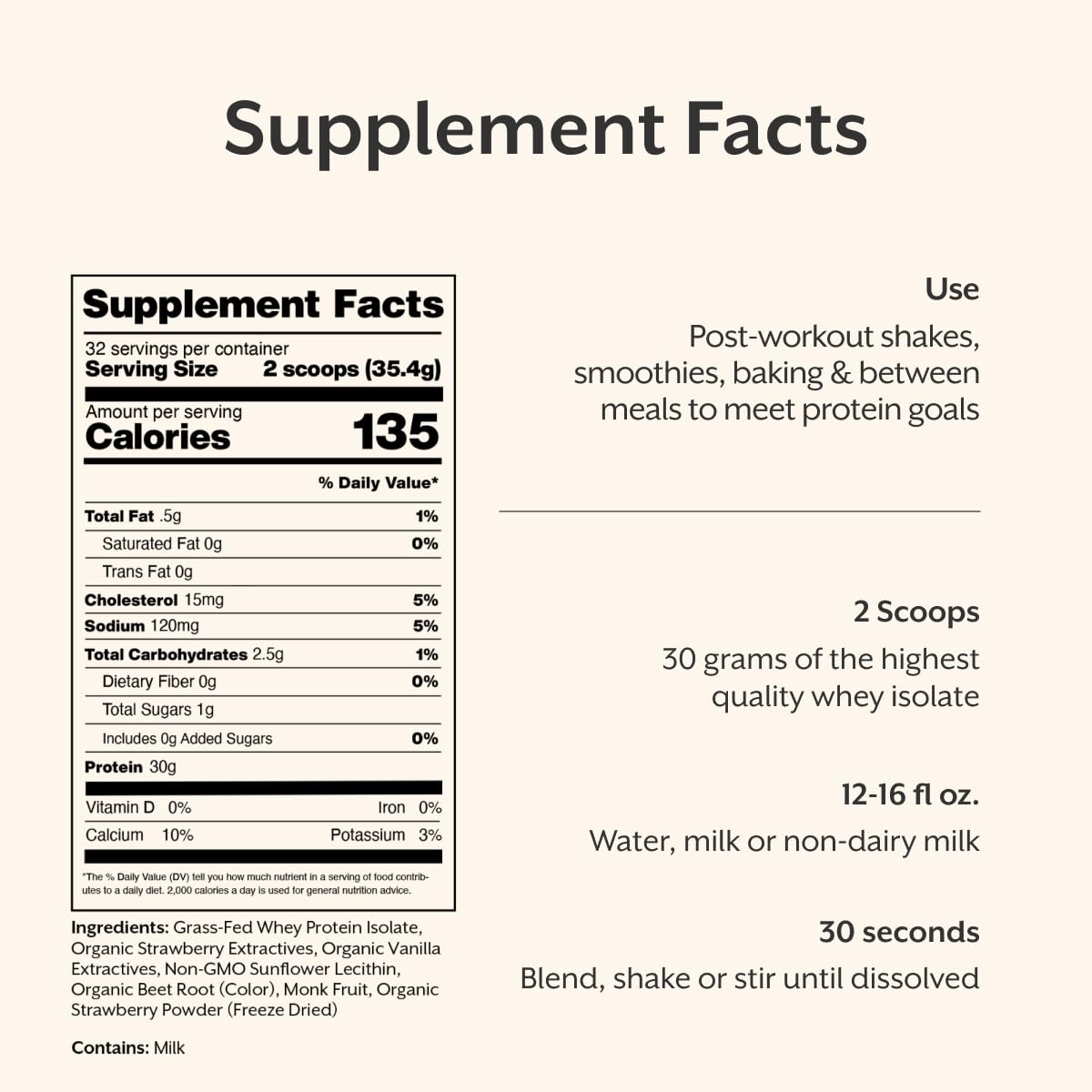 ProMix Nutrition Whey Protein Isolate Powder, 80