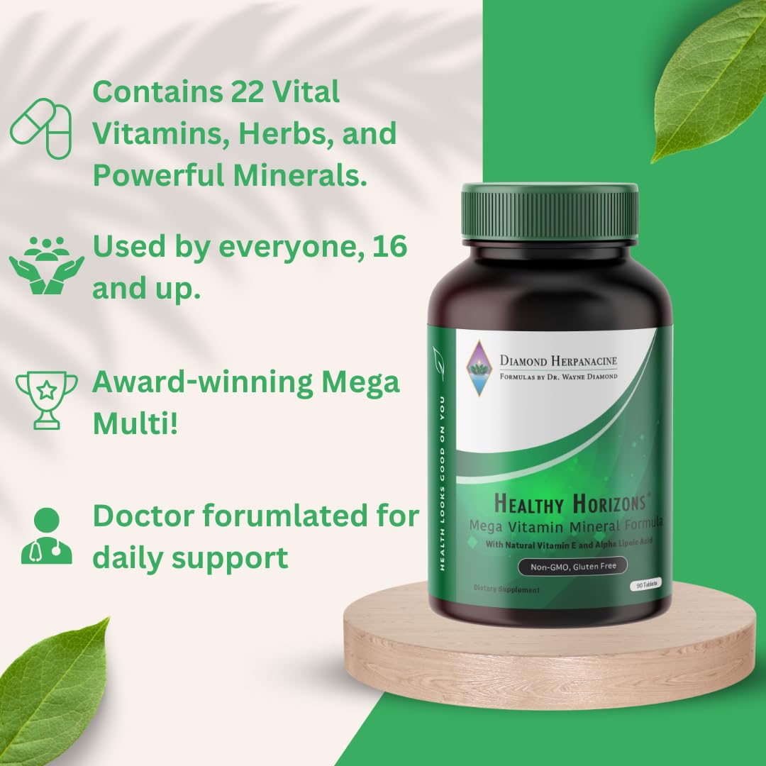 Herpanacine Diamond Healthy Horizons Multivitamin Tablet 90 Count