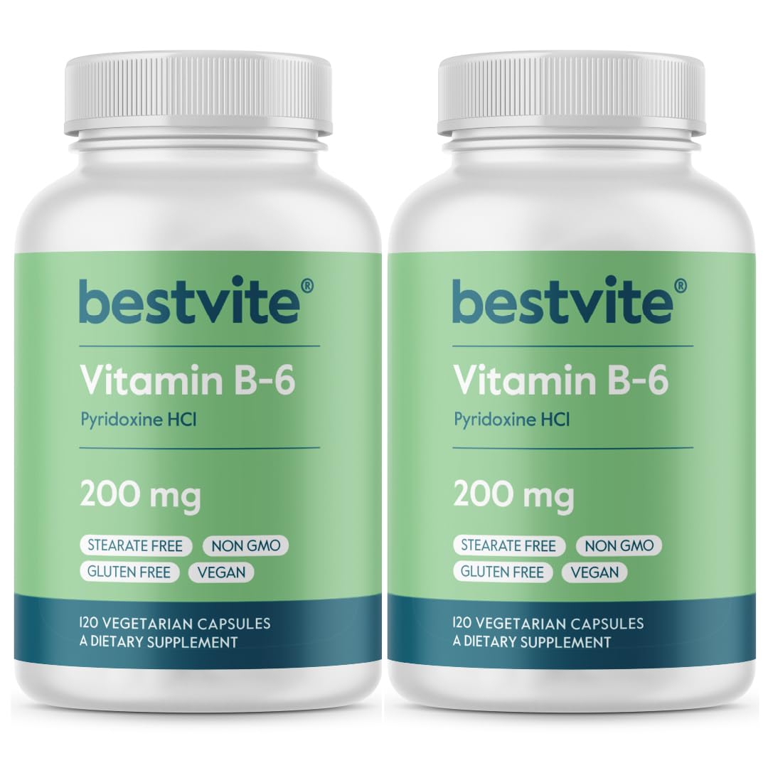 BESTVITE Vitamin B-6 200mg Capsule, 240 Capsules