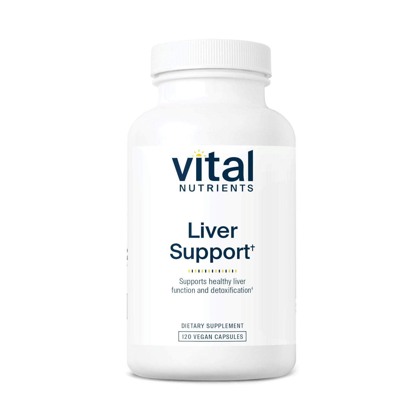 Vital Nutrients Liver Support Milk Thistle and Curcumin Capsule 120 Count