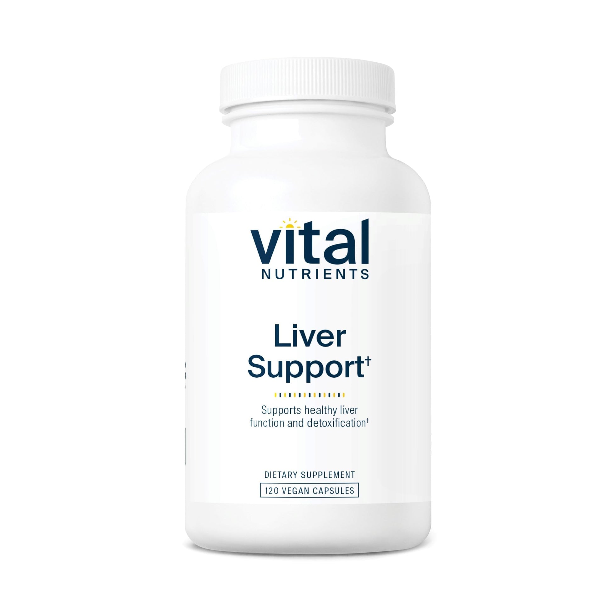 Vital Nutrients Liver Support Milk Thistle and Curcumin Capsules, 120 Count