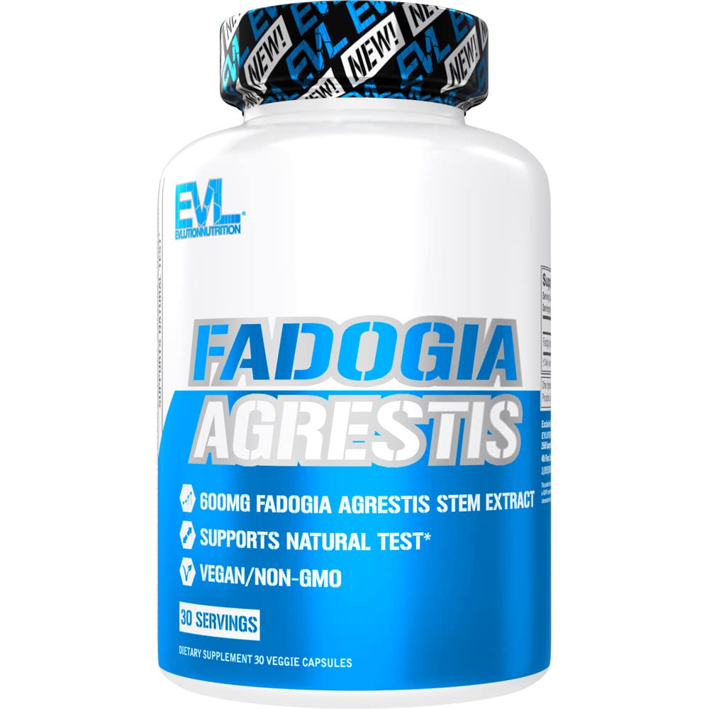 Evlution Fadogia Agrestis 600mg 10:1 Extract Capsule, 30 Capsules
