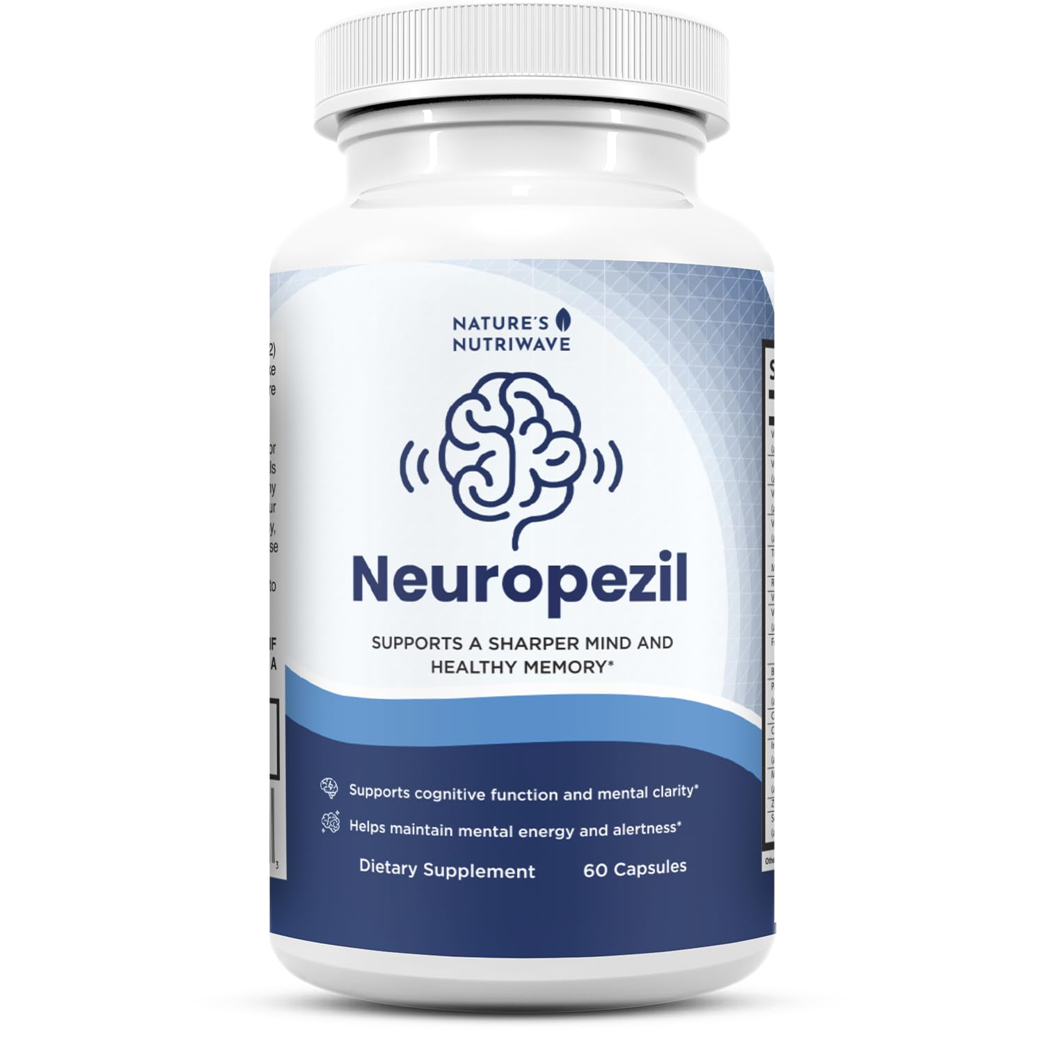 Nature’s NutriWave Neuropezil Bacopa, Phosphatidylserine & Aminos Capsules, 60 Count