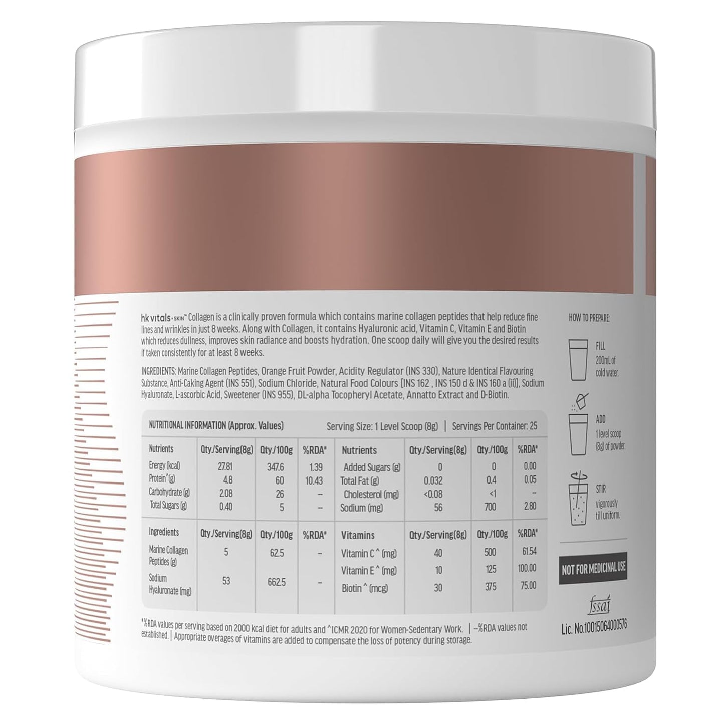 Generic Skin Radiance Marine Collagen Supplement Powder 1 Count