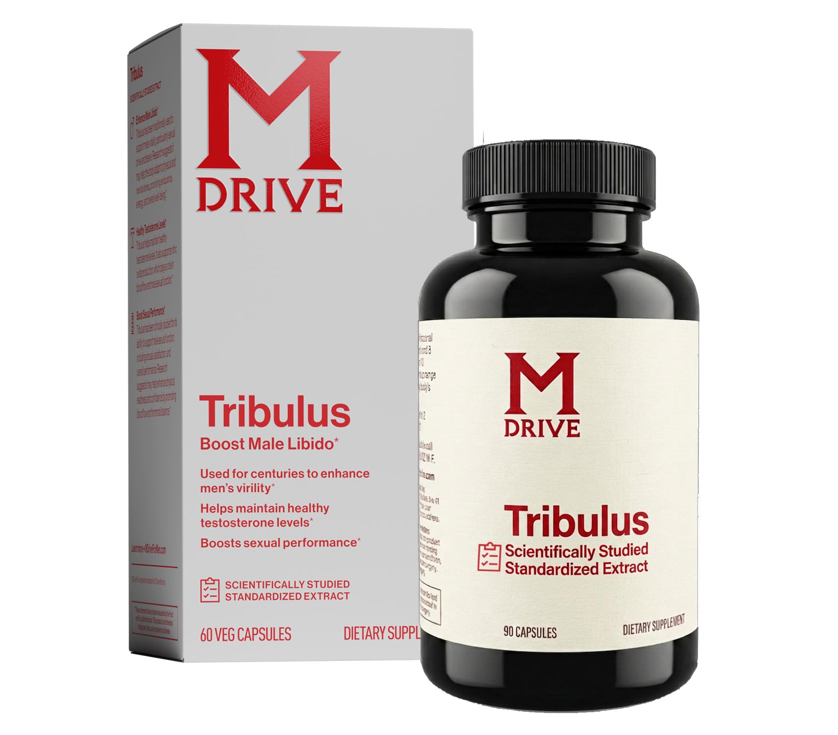 Mdrive Tribulus Terrestris 45% Saponins Capsules, 60 Count