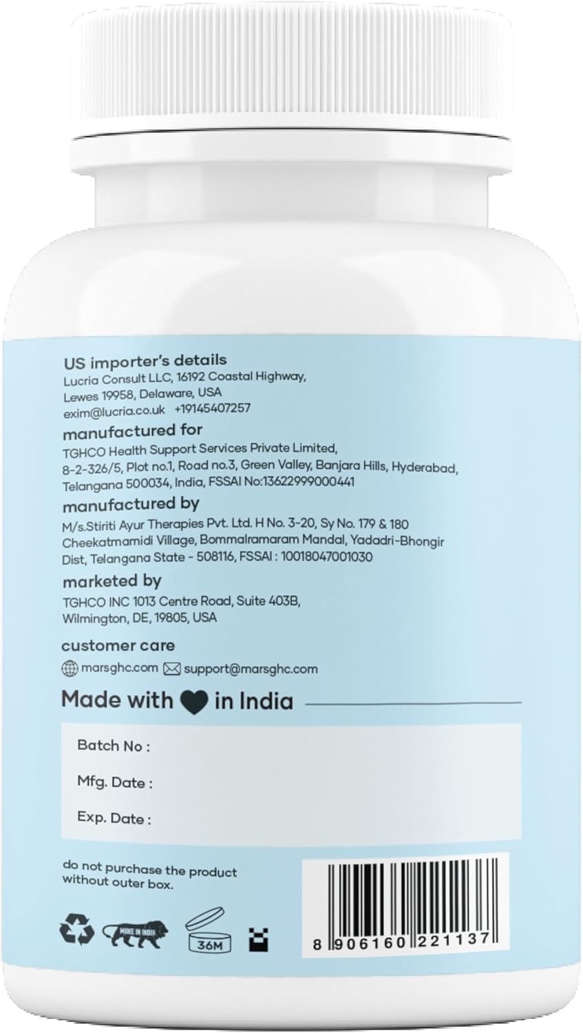 mars by GHC Mars Sea Moss Caps Surge Natural (60N) Capsule 1