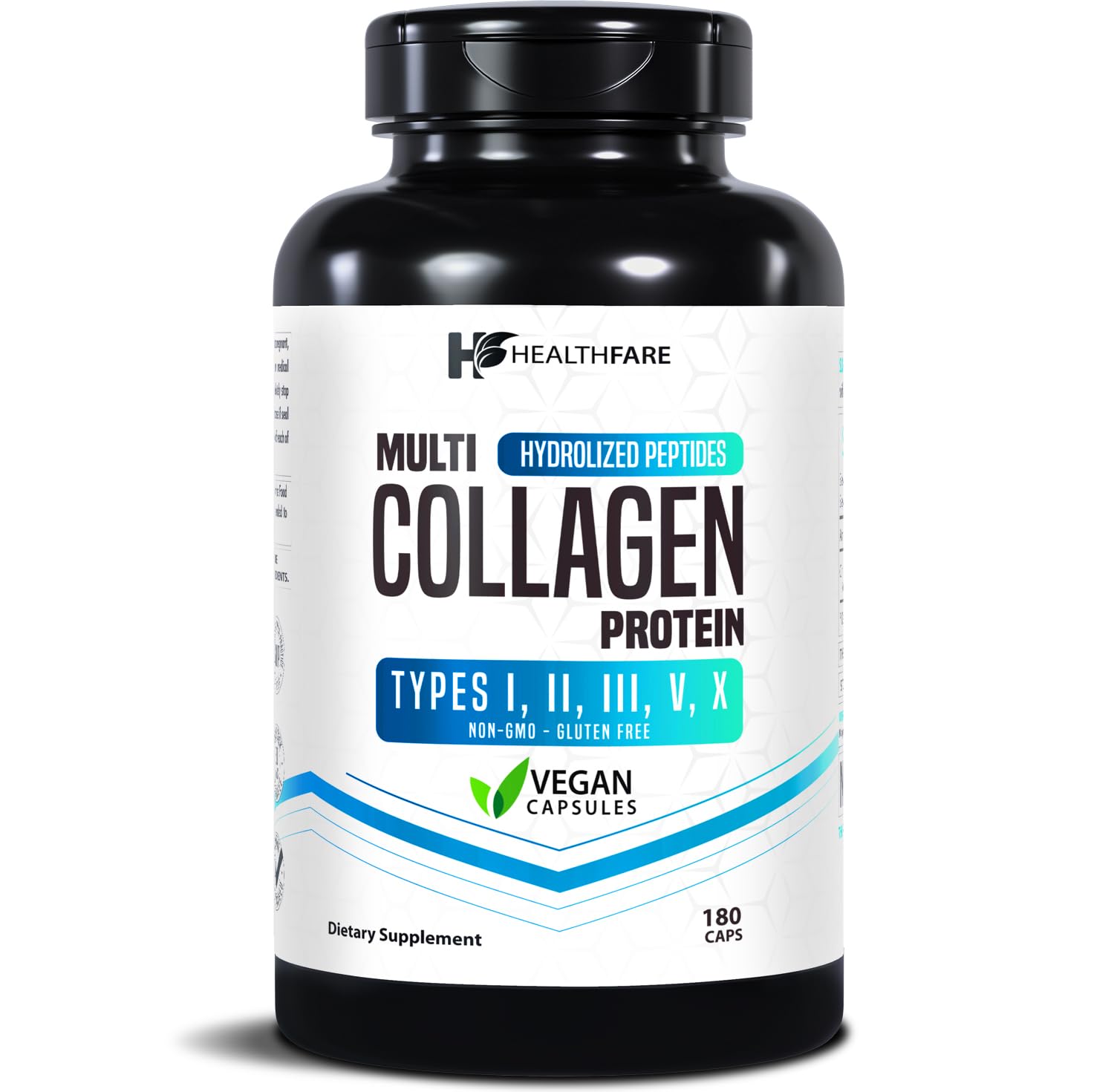 Healthfare Multi Collagen Protein Capsules for Women & Men - 180 Count