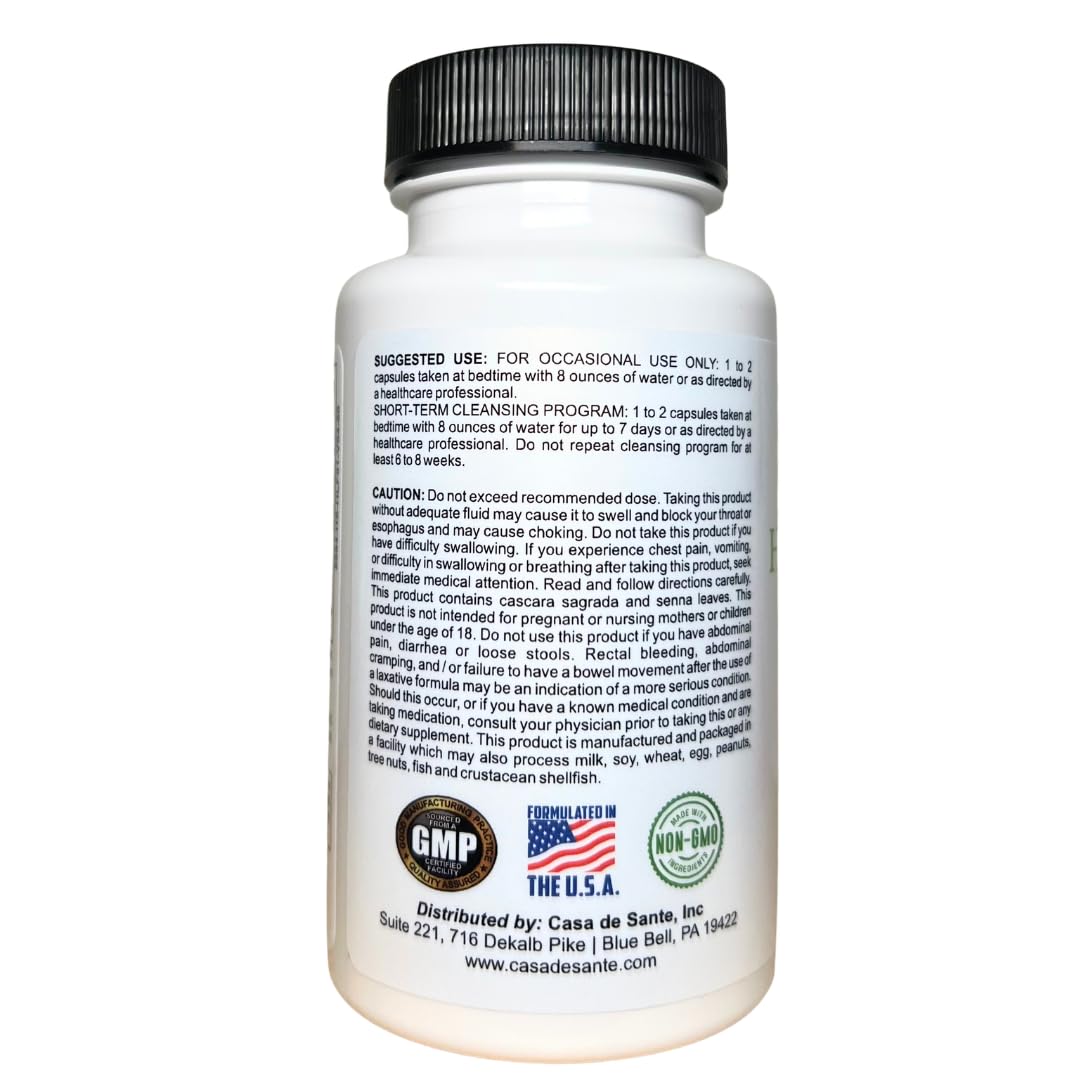 Casa de Sante Low FODMAP Herbal Laxative Capsule, 1 Count