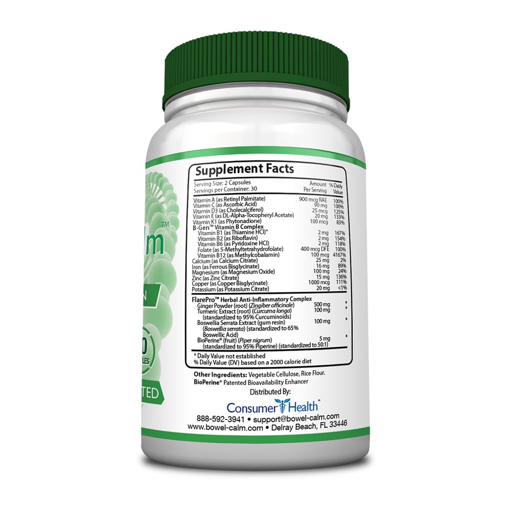 Consumer Health Bowel Calm Capsule 60 Count