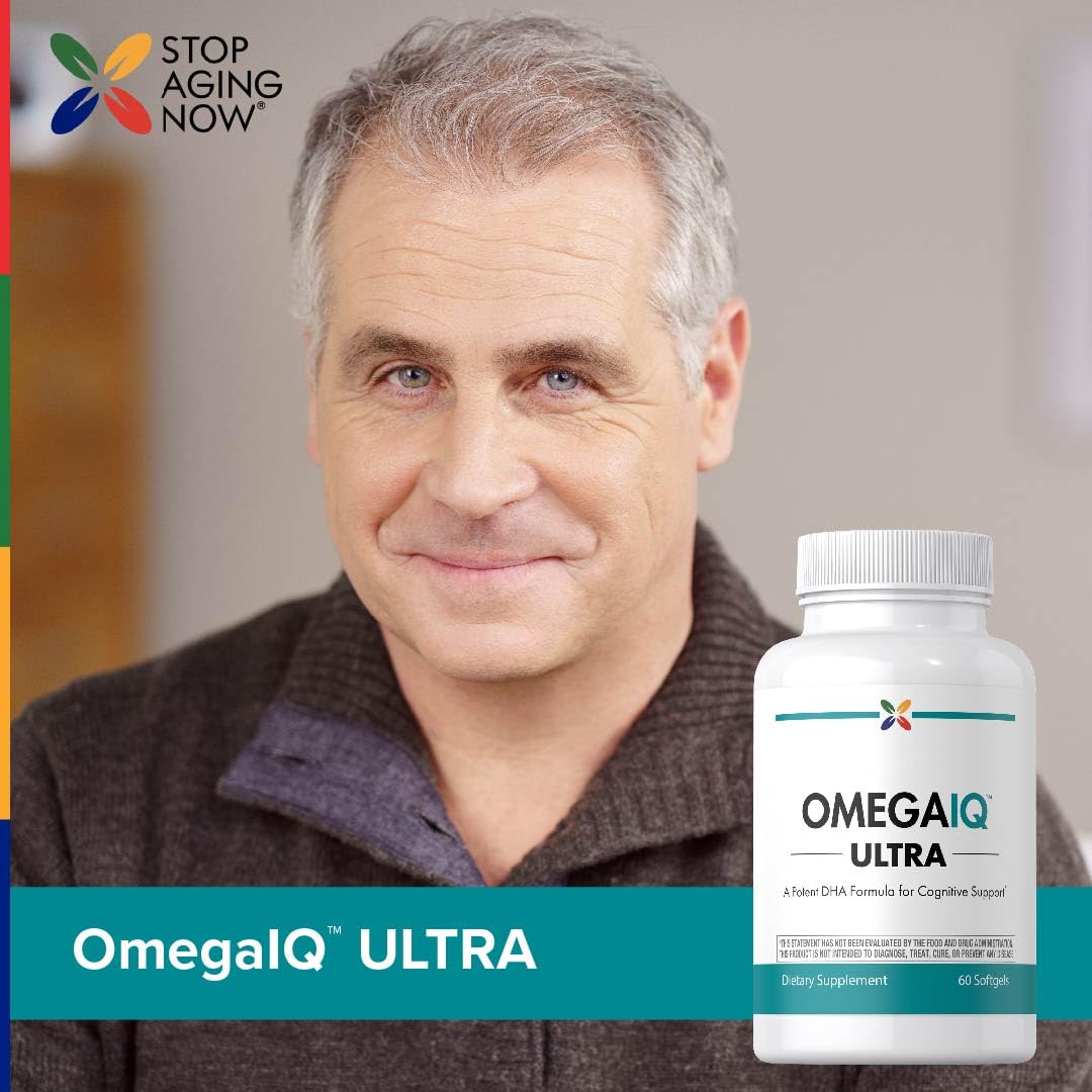 Stop Aging Now Omega-3 Supplement Softgels, 60 Count
