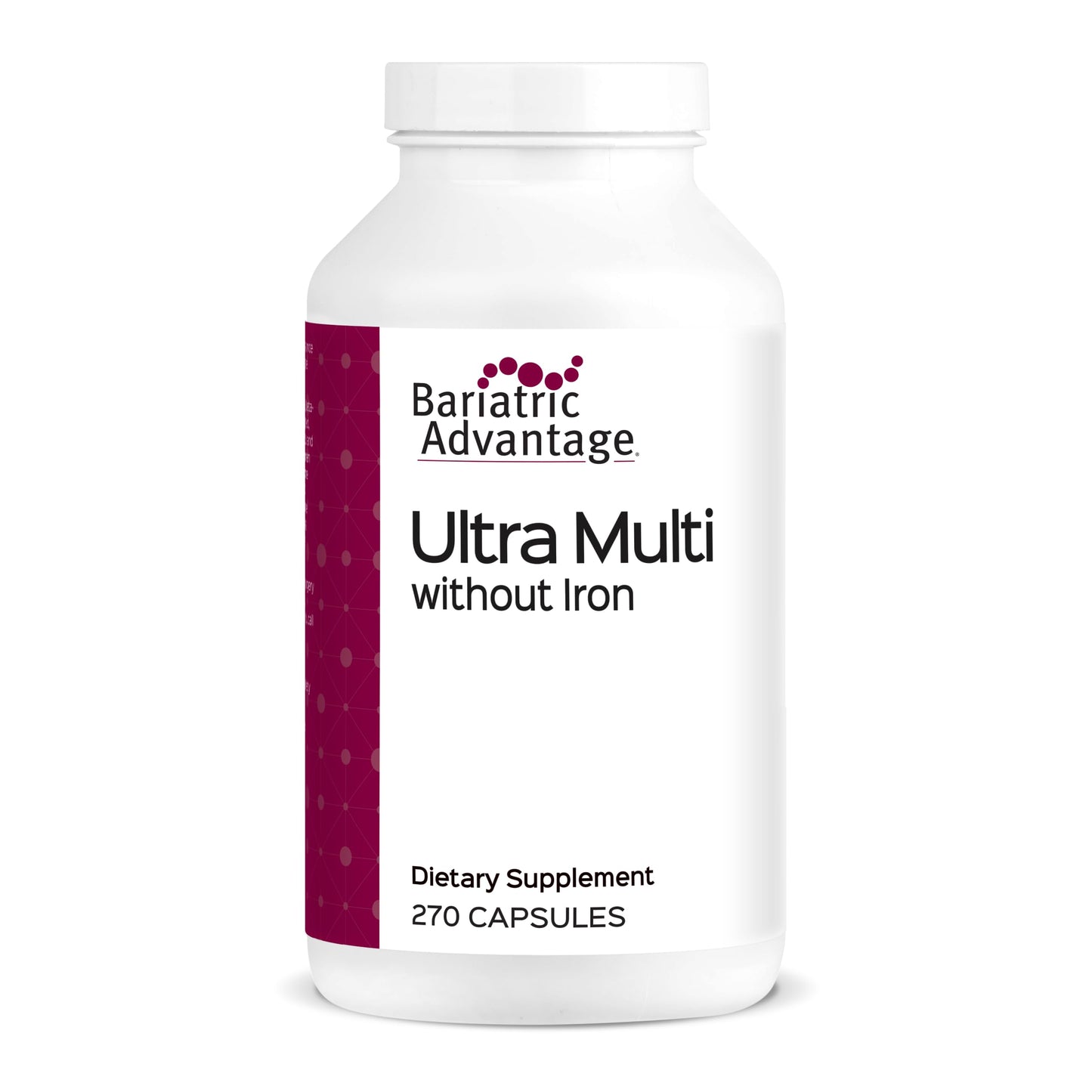 Bariatric Advantage Ultra Multi Without Iron High Potency Multivitamin Capsule 270 Count