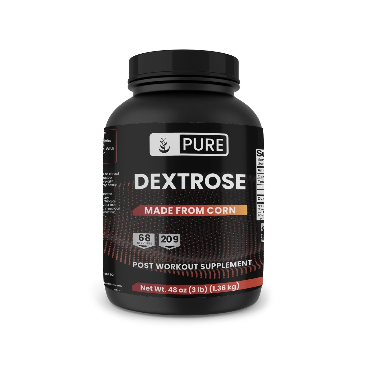 Pure Original Ingredients Dextrose Powder 48