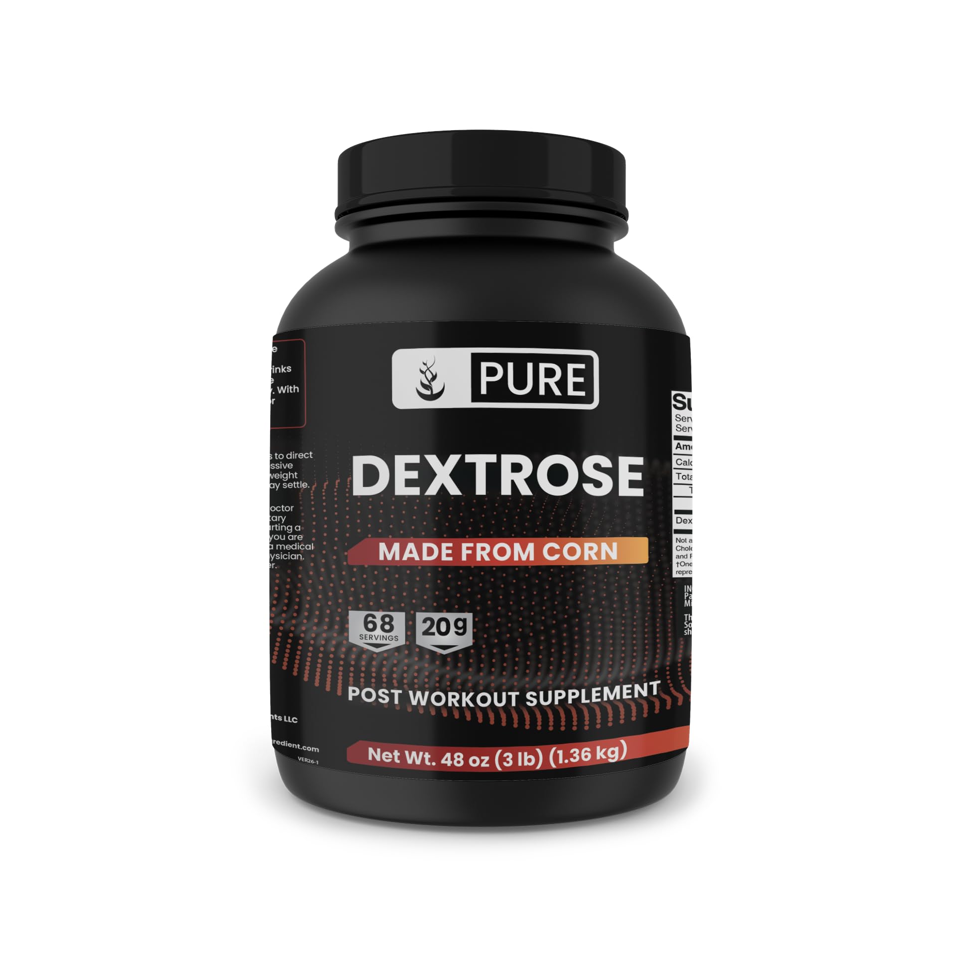Pure Original Ingredients Dextrose Powder 48
