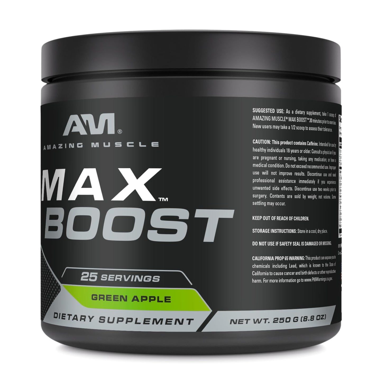 Amazing Muscle Max Boost Powder 25 Servings 8.8 Ounce