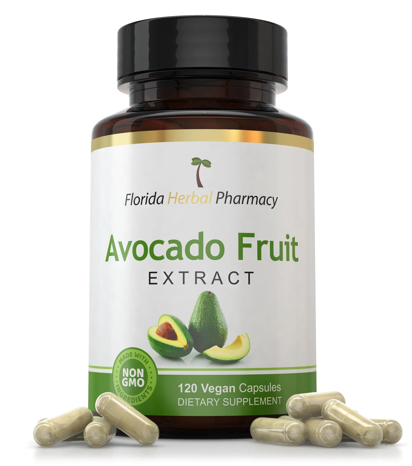 Florida Herbal Pharmacy Avocado Fruit Extract Supplement Capsules 120