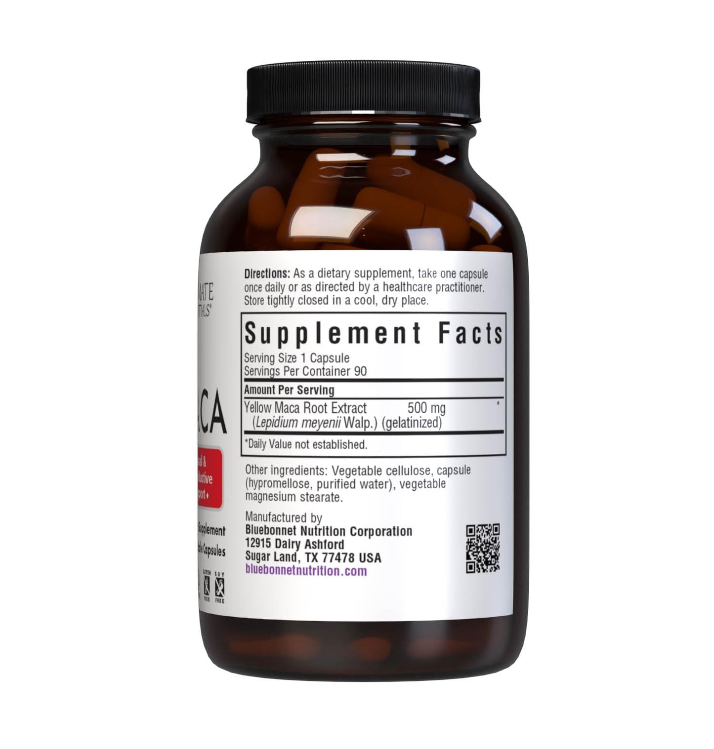BlueBonnet Intimate Essentials Maca Capsules, 90 Capsules