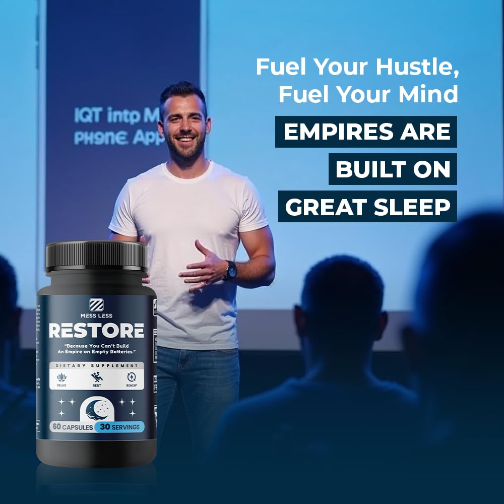 MESS LESS Restore Nighttime Recovery Capsule, 1 Count
