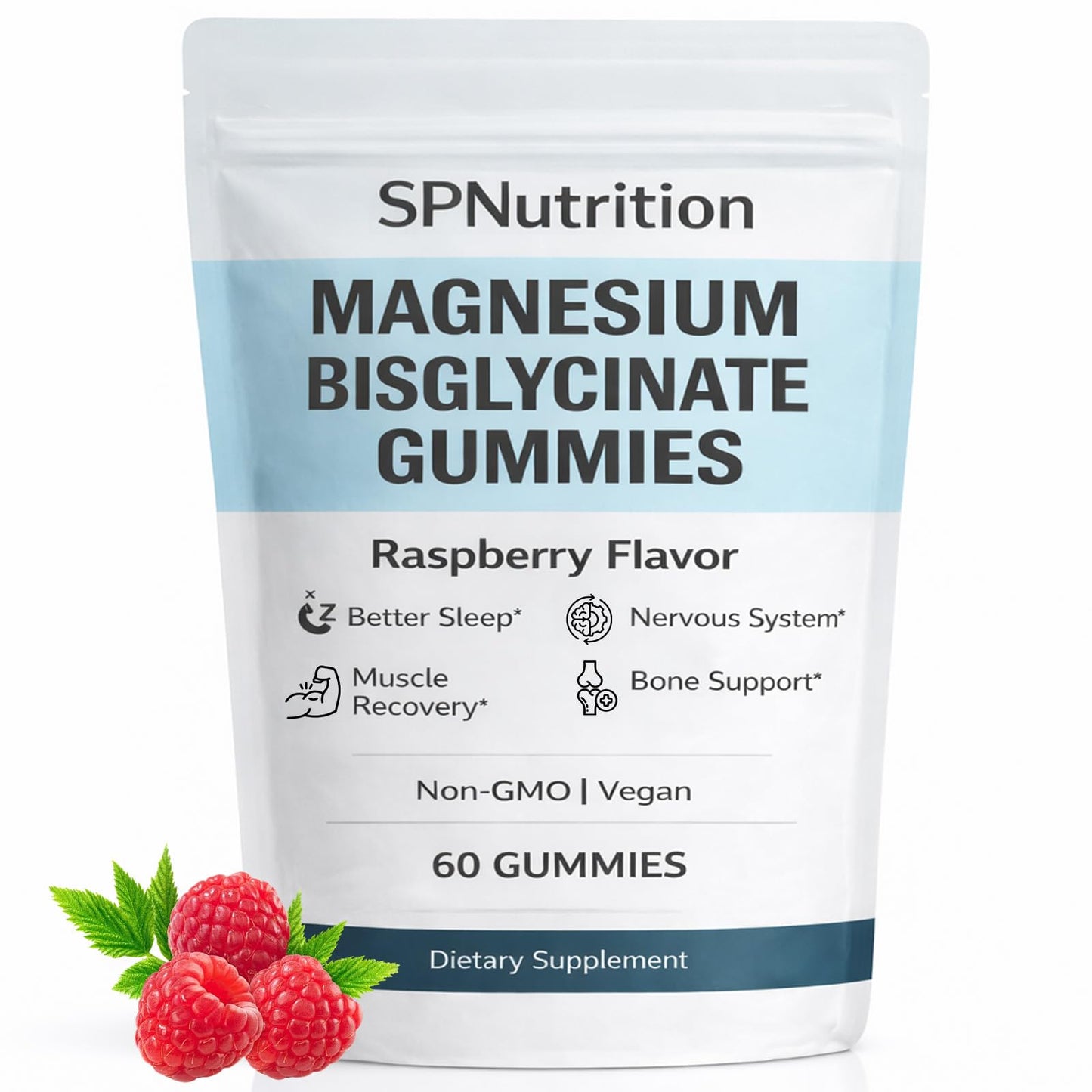 WXDOAU Magnesium Bisglycinate Gummies 60 Gummies