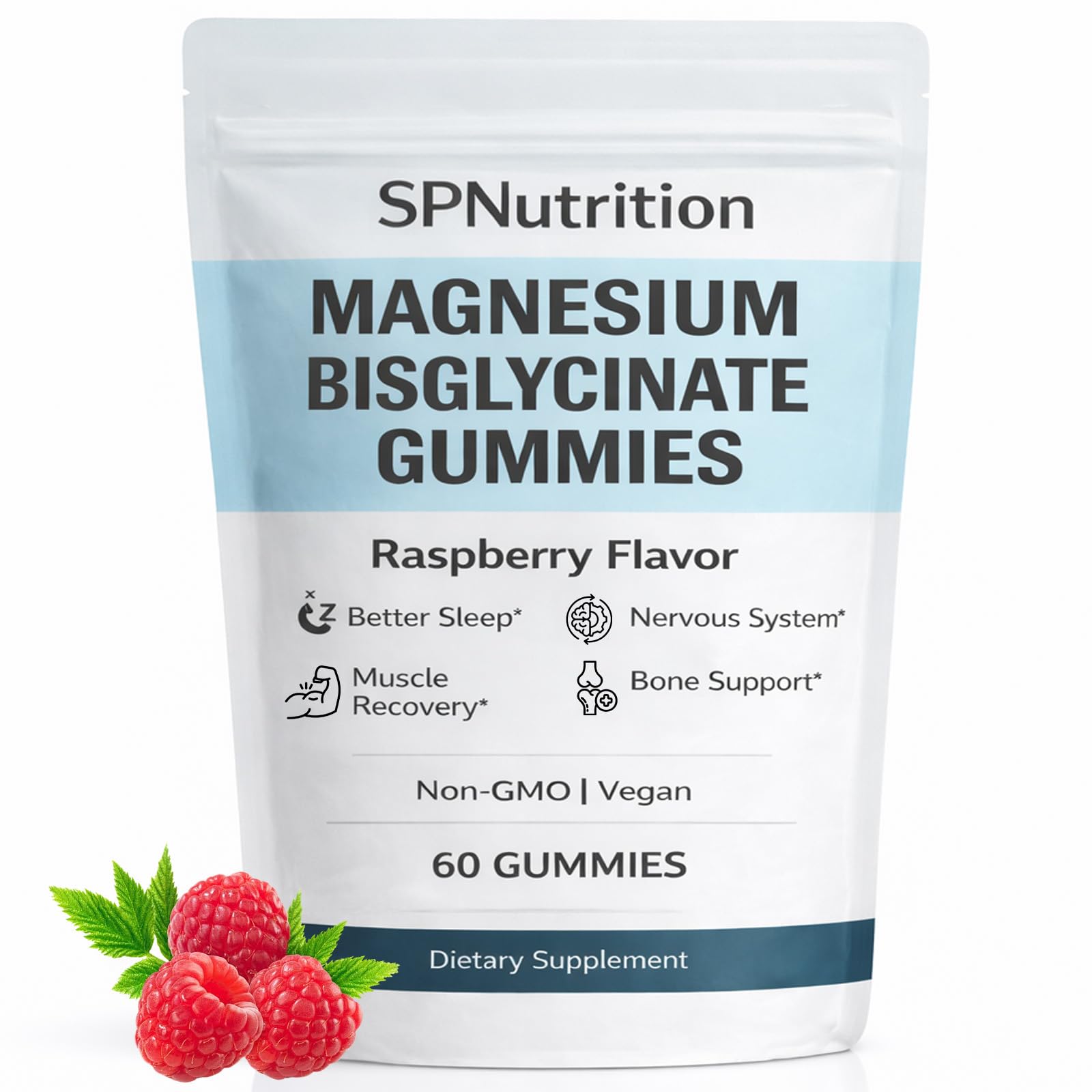 WXDOAU Magnesium Bisglycinate Gummies 60 Gummies