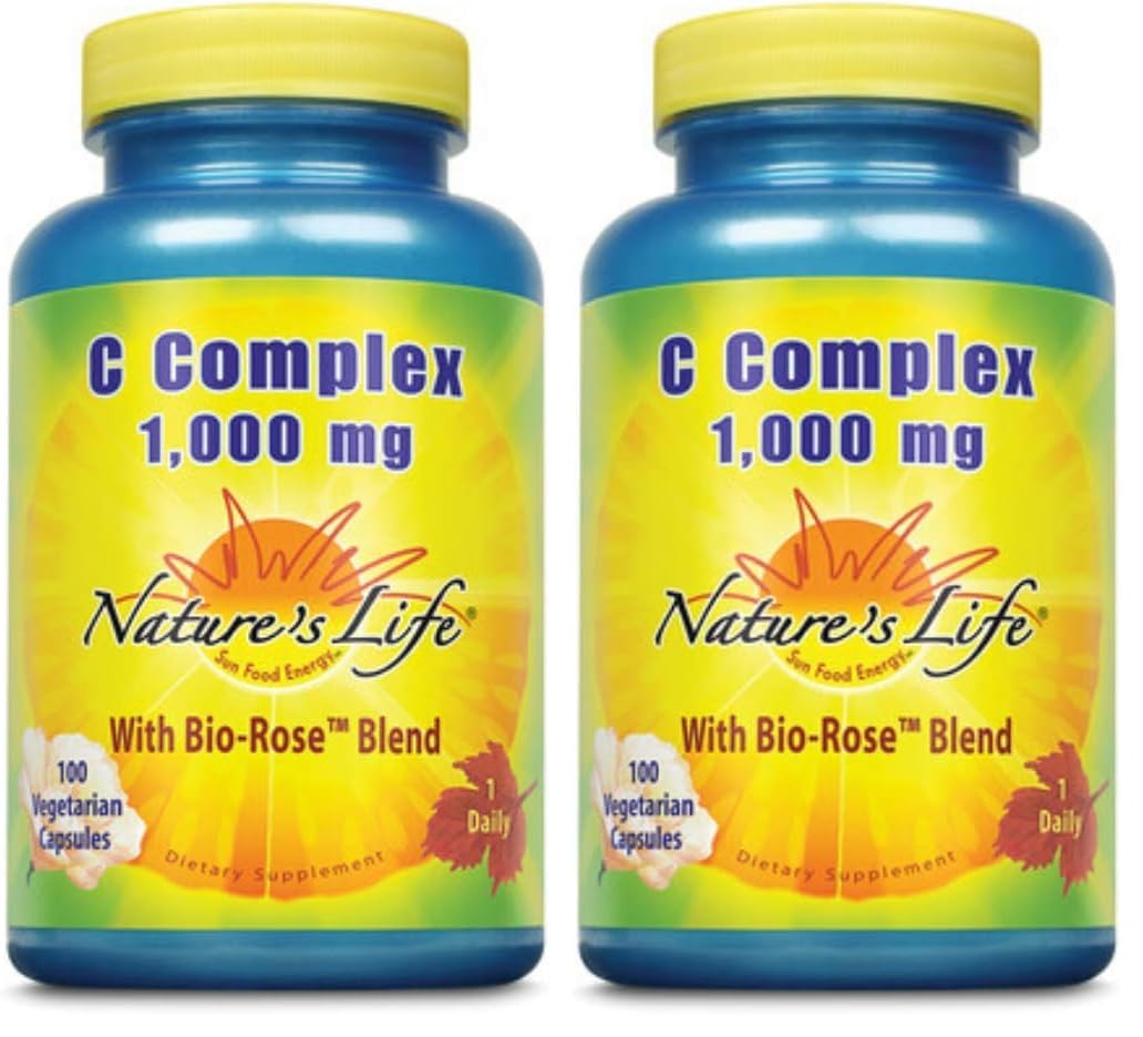Nature's Life VIT C 1,000 mg Capsules, 200 Capsules