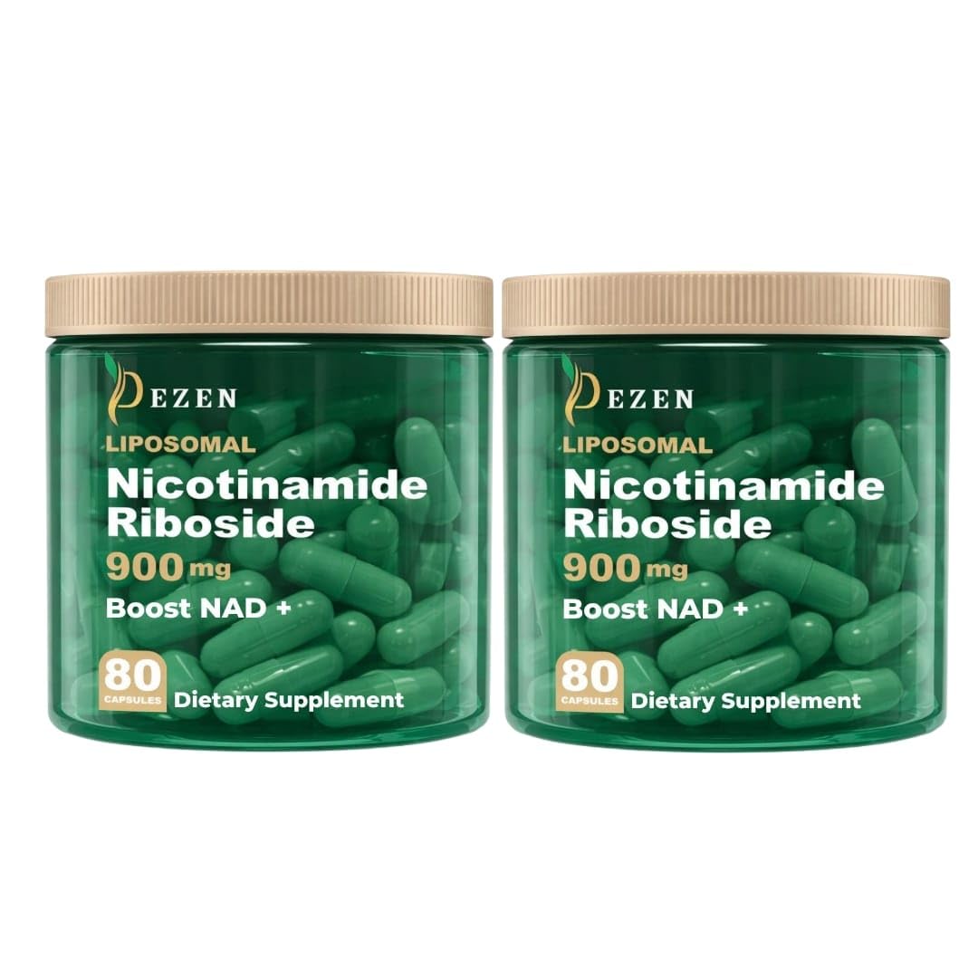 DEZEN NAD+ Supplement Alternative Liposomal Nicotinamide Riboside/Resveratrol & Quercetin 80 Capsules