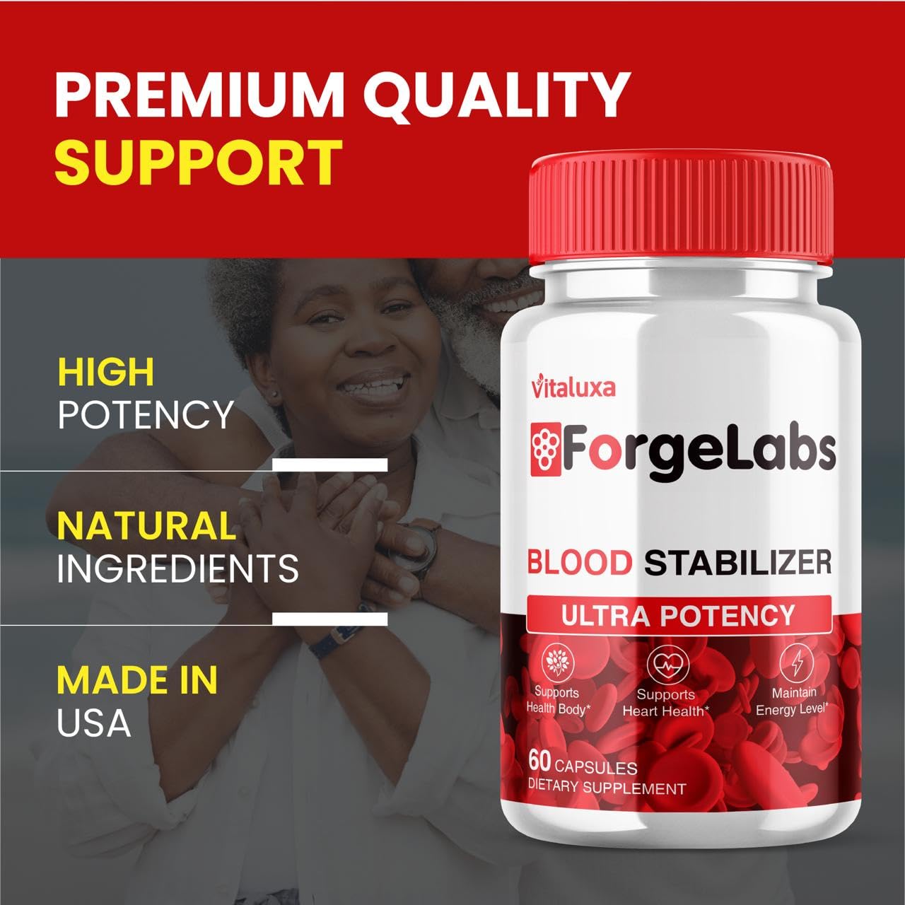 Vitaluxa Blood Stabilizer Capsules, 60 Count