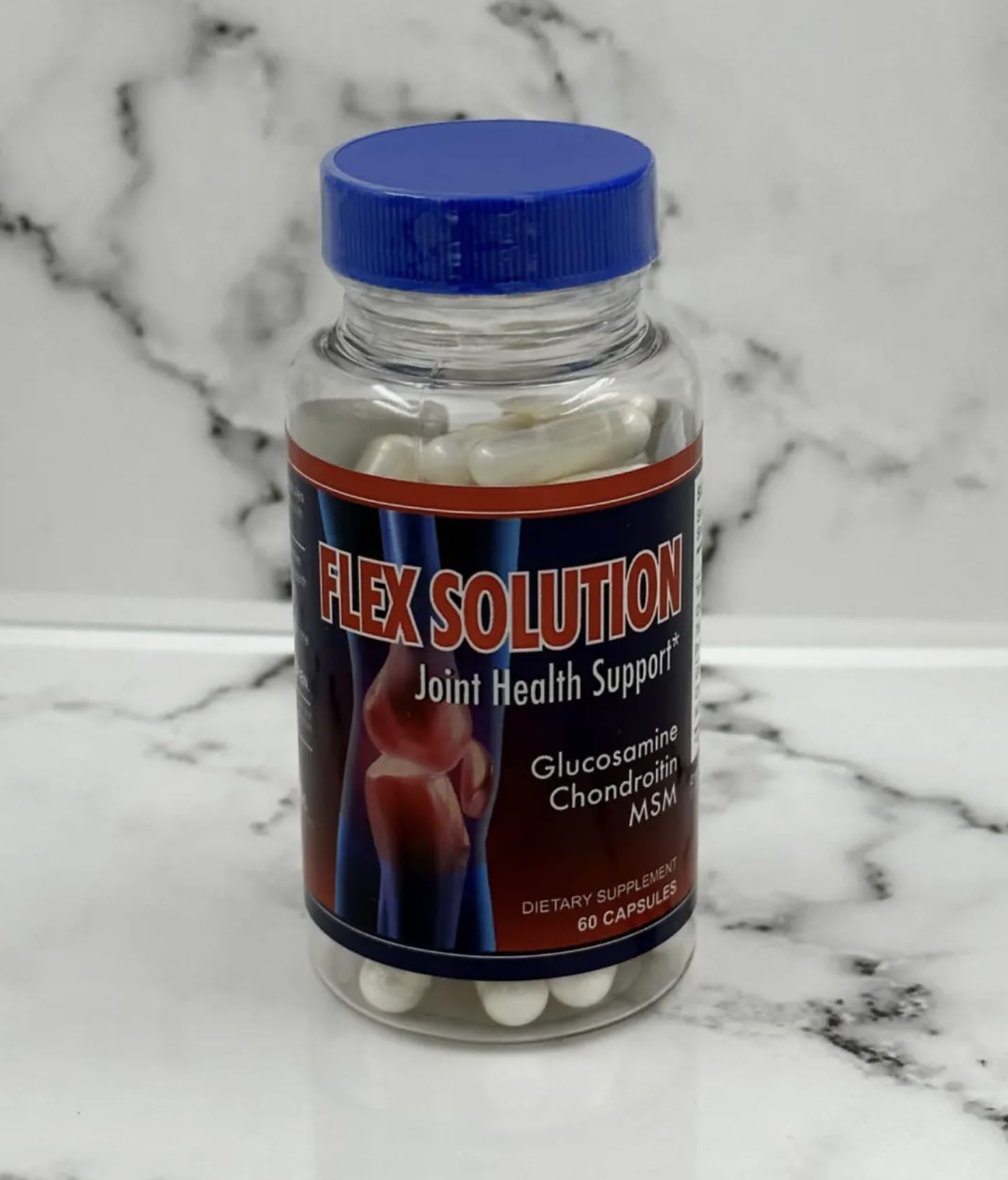 Generic Flex Solution Pain Muscle Joint Relief Bones Support Capsules, 60 Count