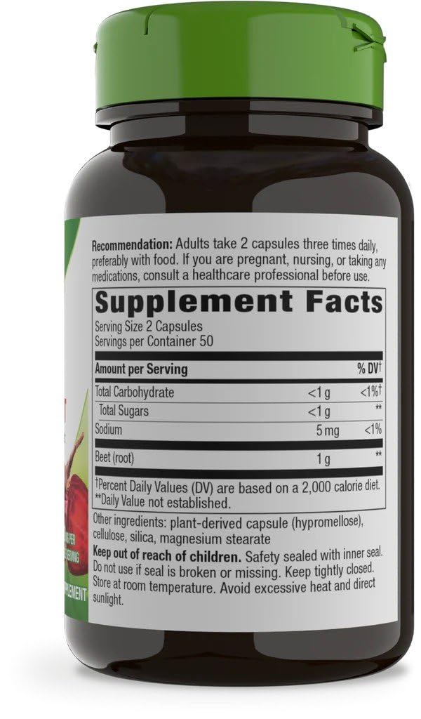Nature's Way Beet Root Capsules, 200 Capsules