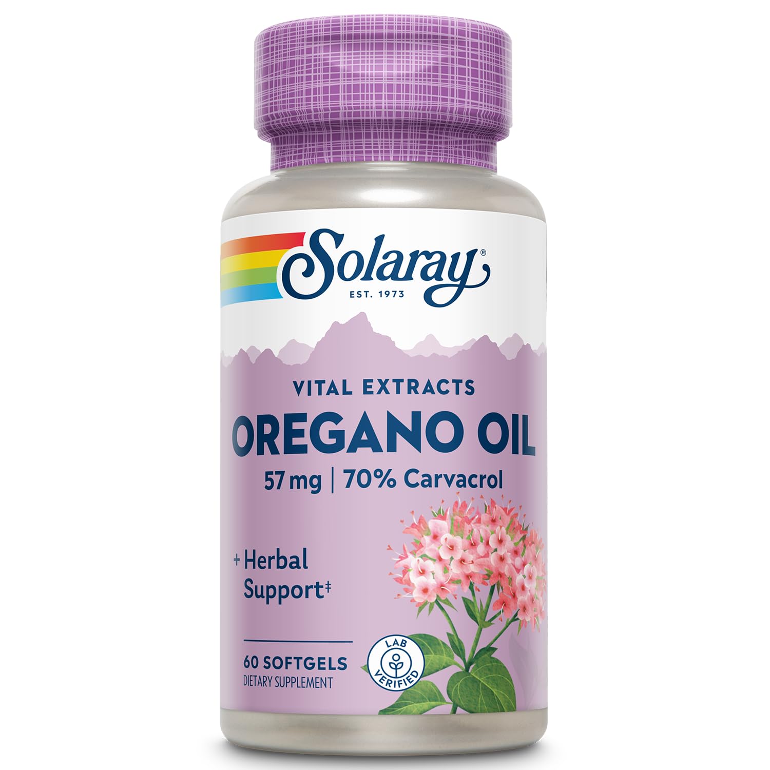 Solaray Oregano Oil Softgels 60 Count
