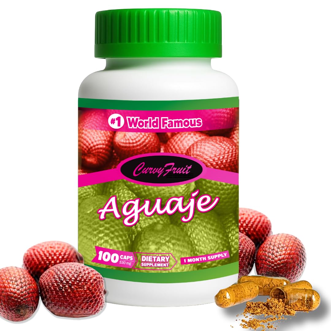 Curvy Fruit Aguaje Capsules for Women, 100 Count