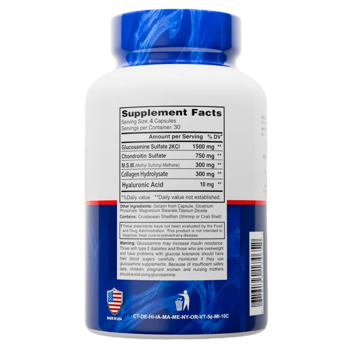 ALFLEXIL Glucosamine & Chondroitin Nutritional Supplement Capsule 240 Capsules