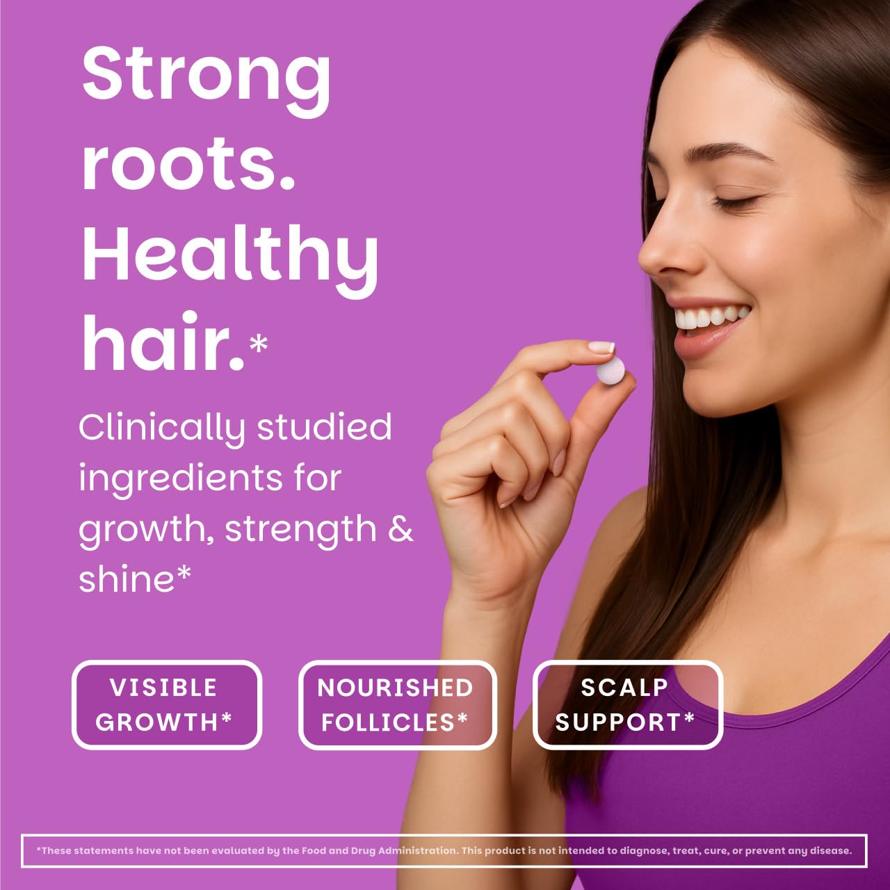 EZ Melts Hair Health Complete Tablets, 60 Count