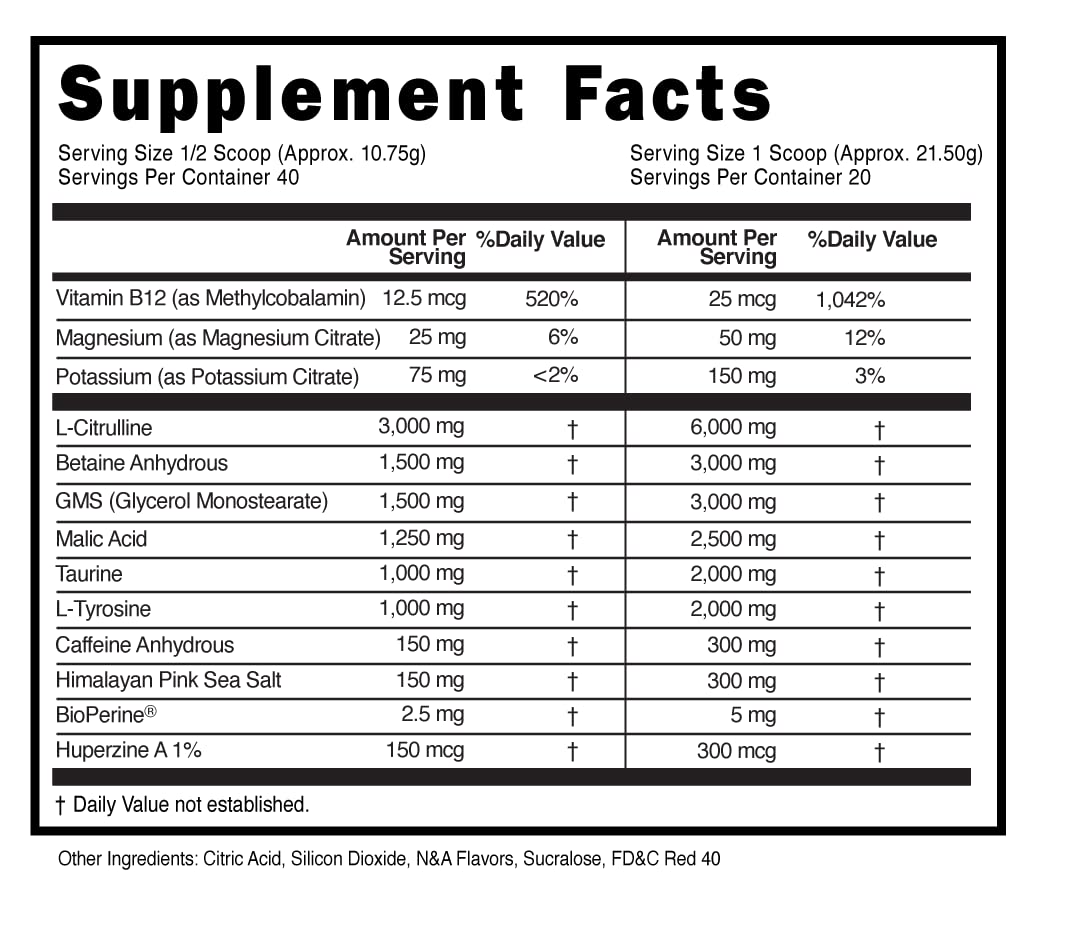 Natty Labs Prehistoric Pump Pre Workout Powder 16 Servings