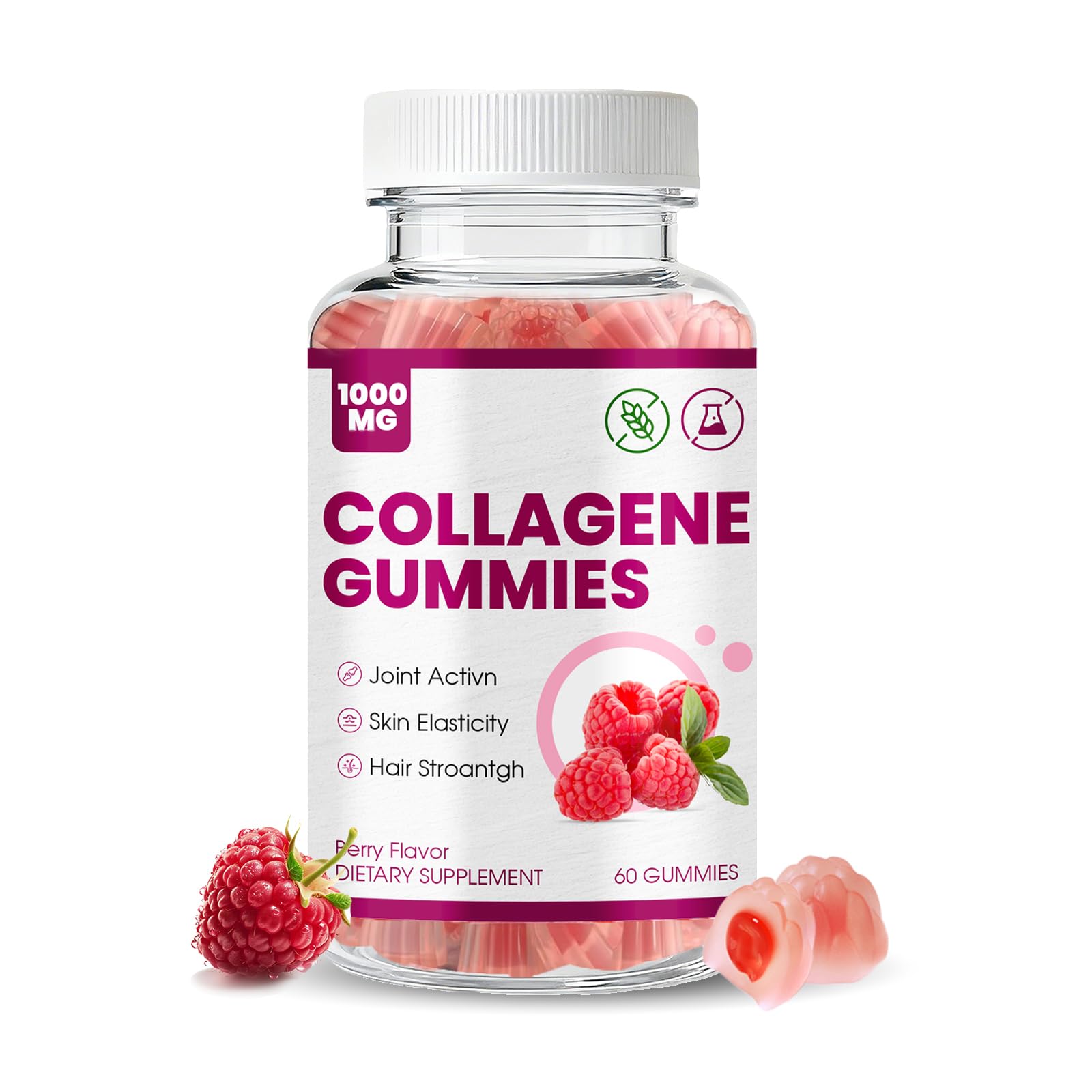 AQILUN Collagen Peptides Gummies 60 Count