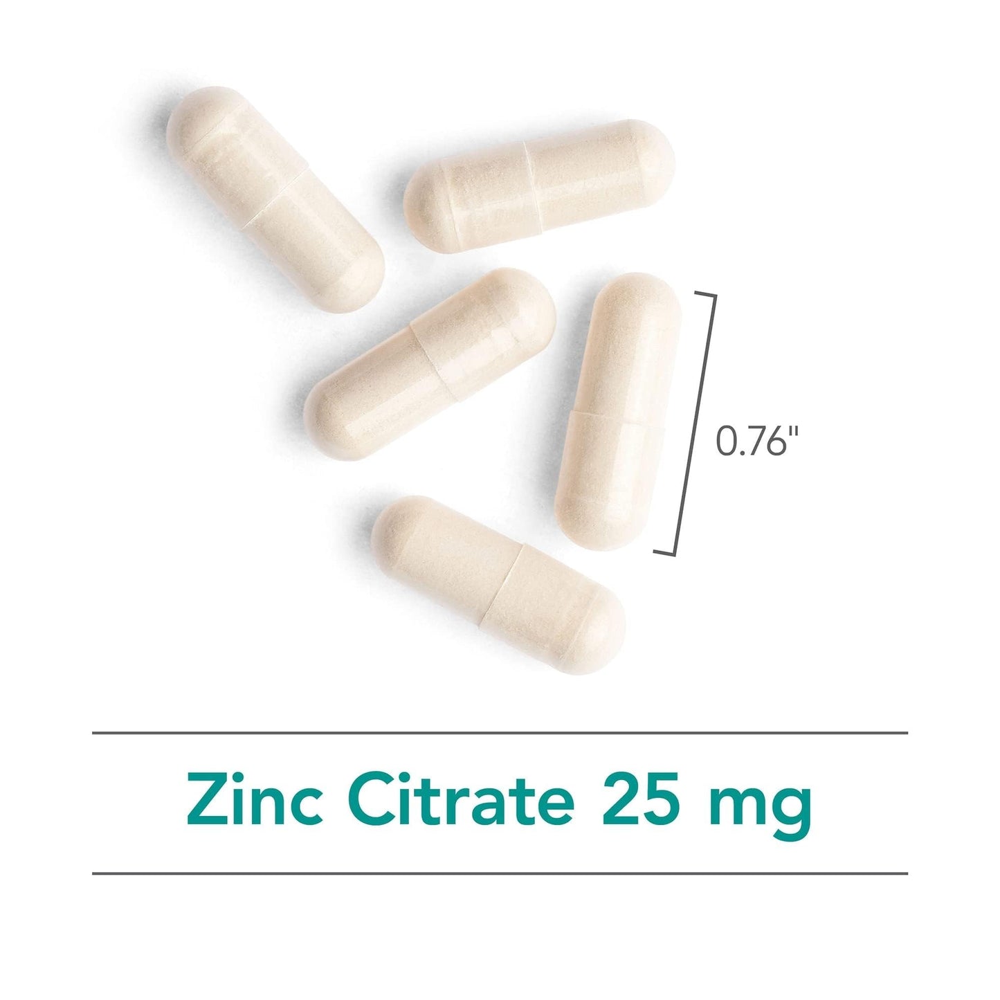 Allergy Research Group NutriCology Zinc Citrate Capsules 60 Count
