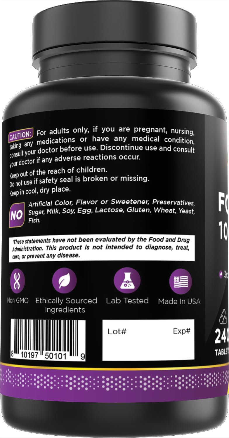 Oxify Folic Acid 1000 mcg Tablets, 240