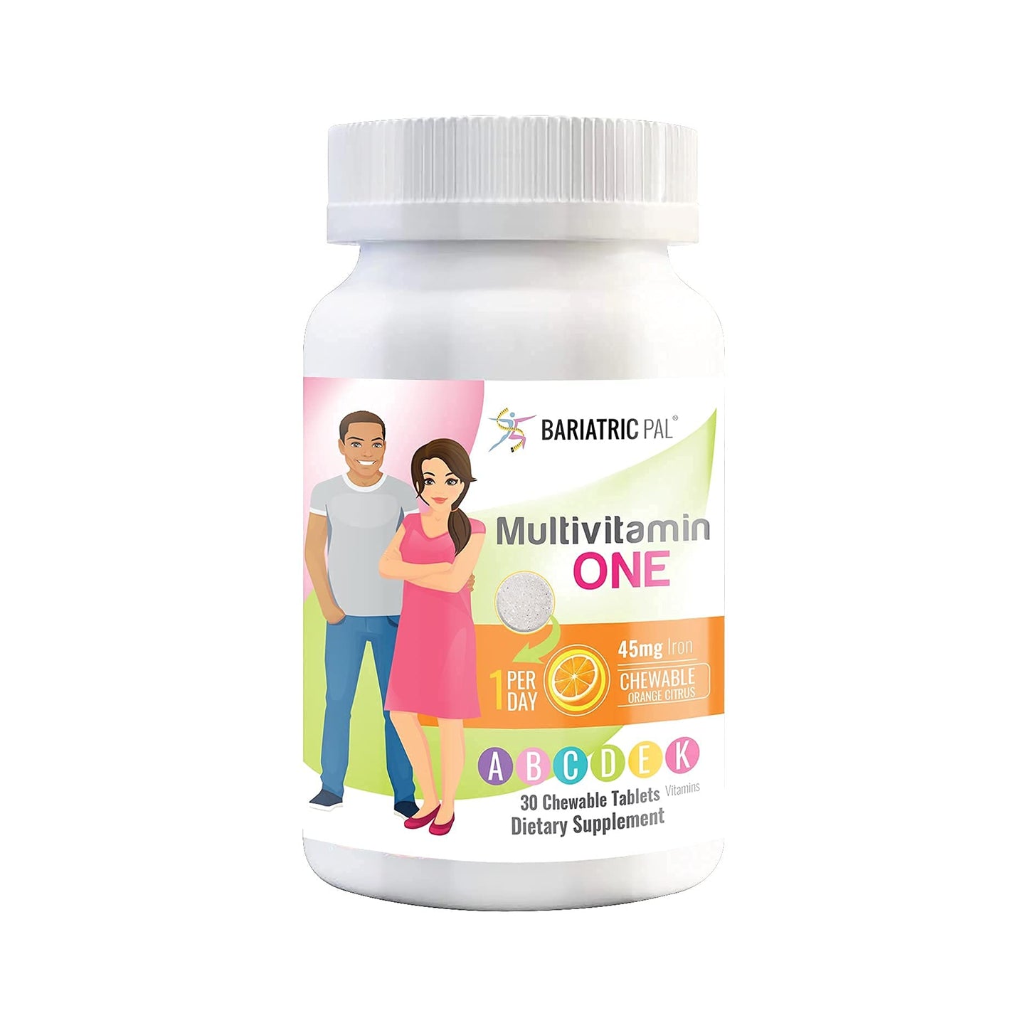 BariatricPal Multivitamin ONE 1 per Day Chewable, 60 Count