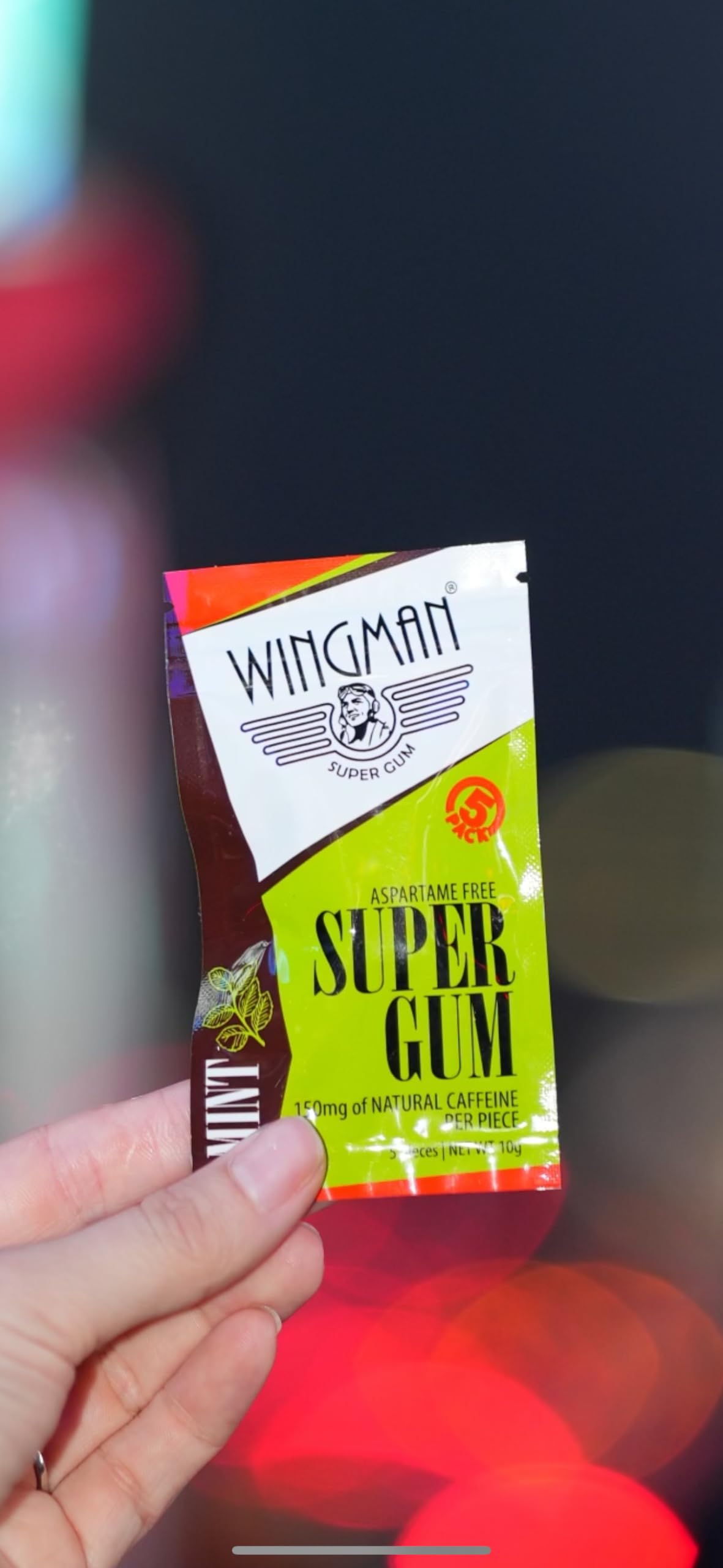 WIngman Super Gum Wingman Energy Gum Chewable 50 Pieces