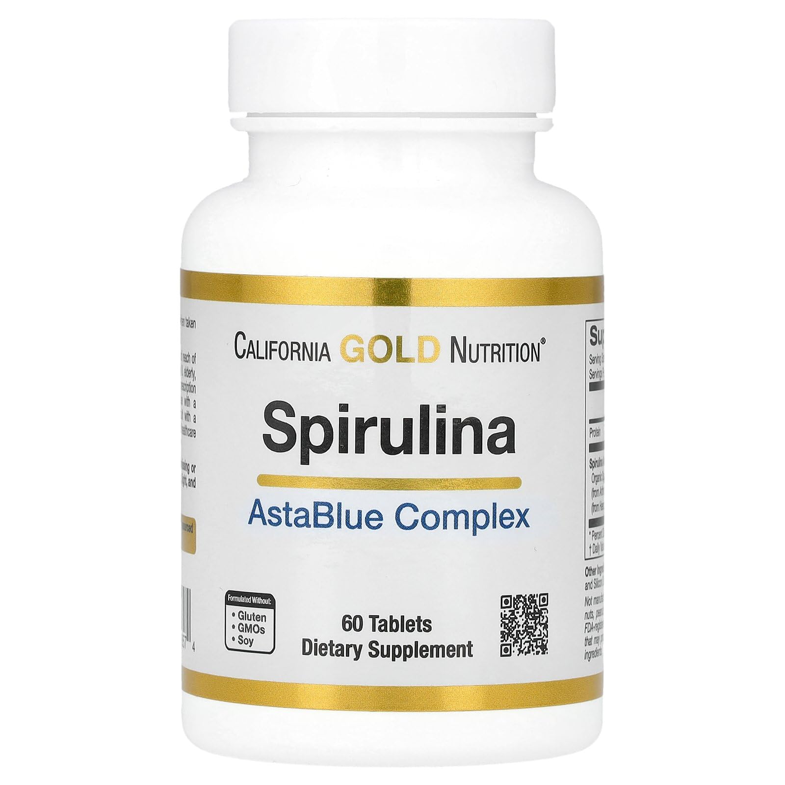 California Gold Nutrition Spirulina AstaBlue Complex, 60 Tablets