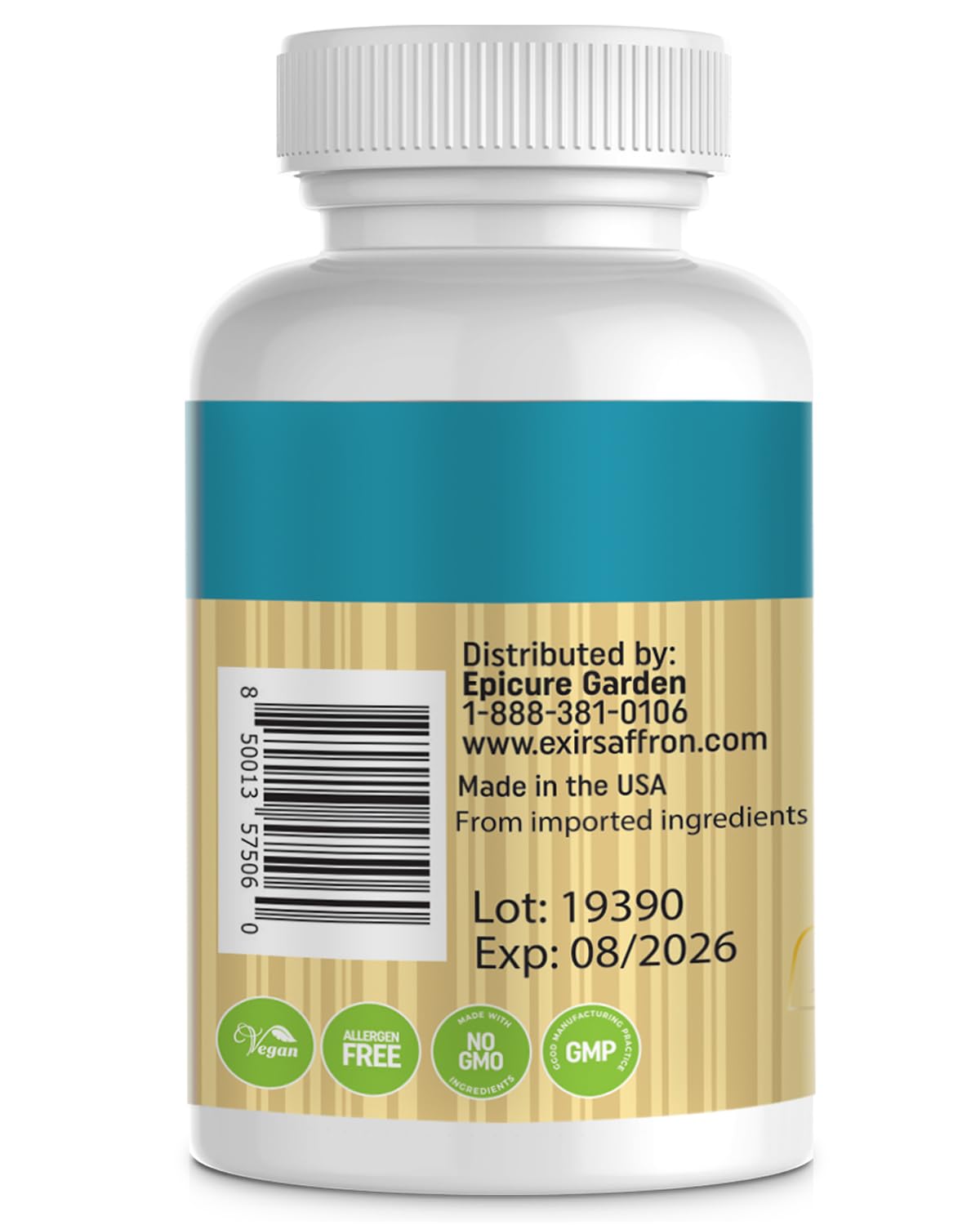 EXIR Saffron Mood Support Dietary Supplement 60 Tablets