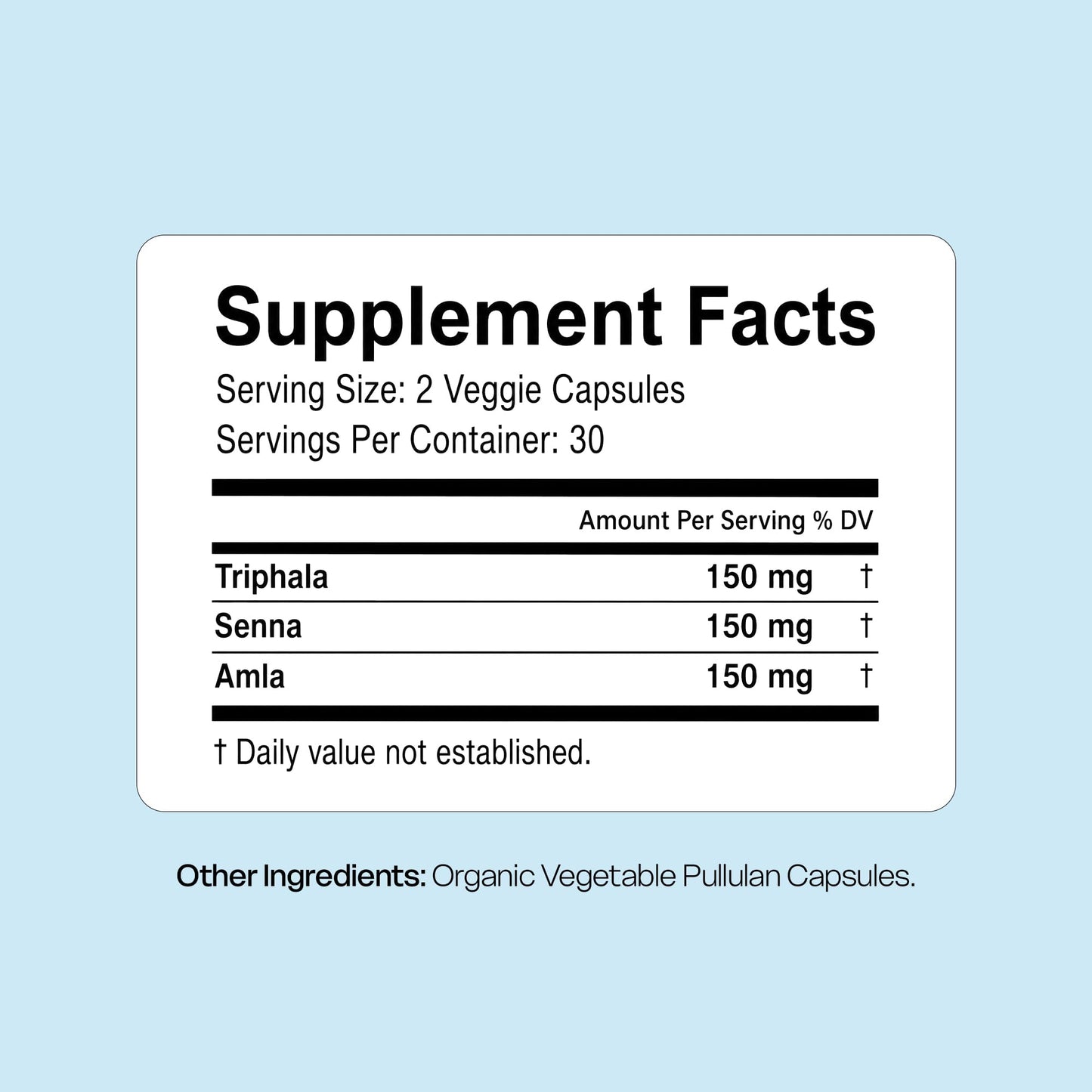 NIWALI Triphala Capsules for Gut Health, 60 Count
