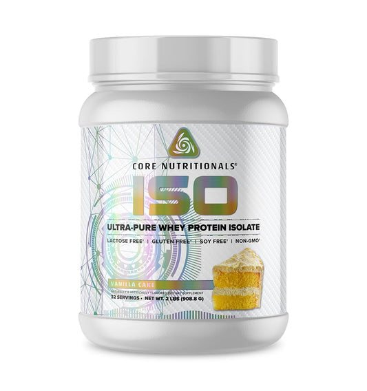 Core Nutritionals ISO Whey Protein Isolate Powder, 32 Servings