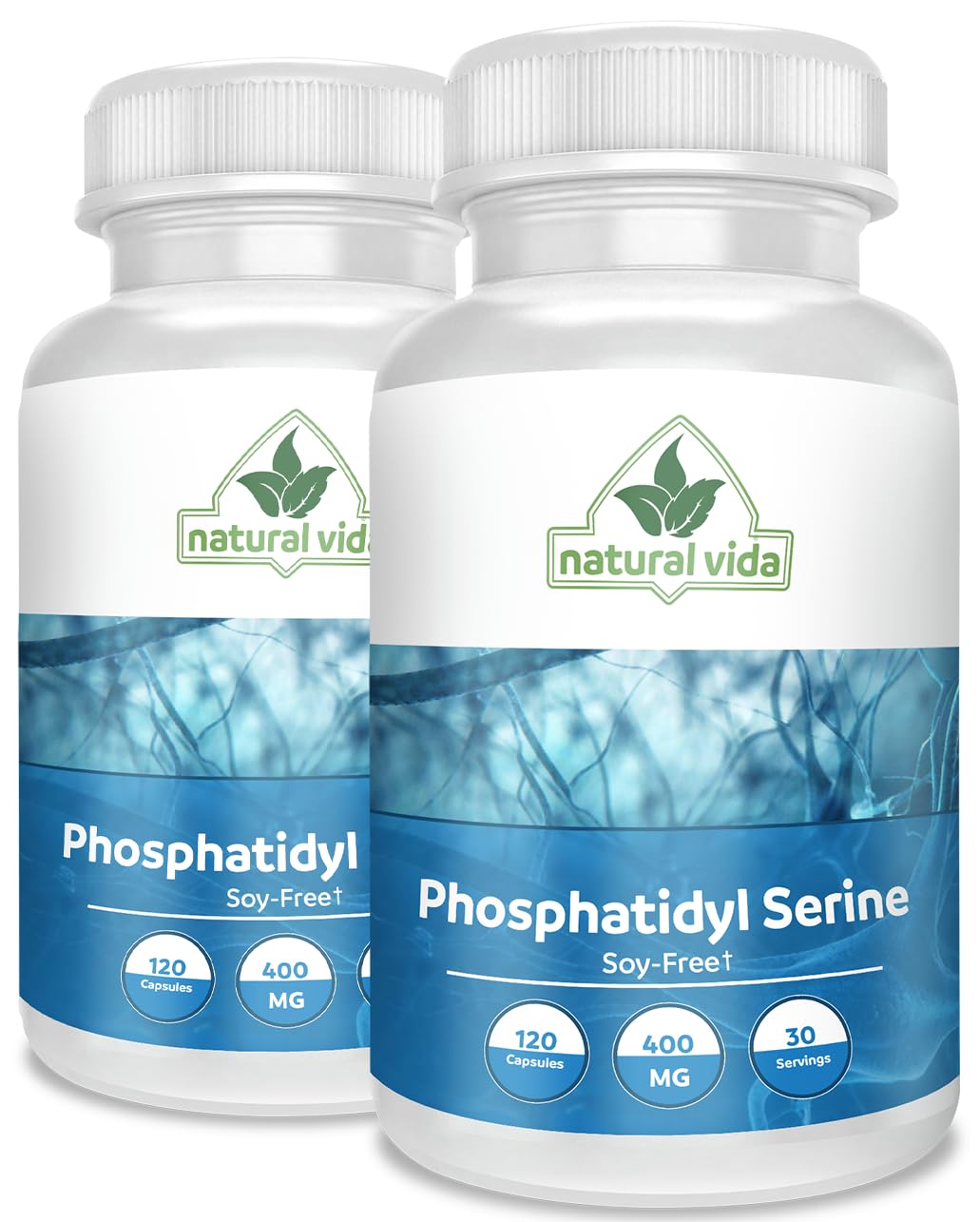 Natural Vida Phosphatidylserine 400mg Capsules, 120 Count