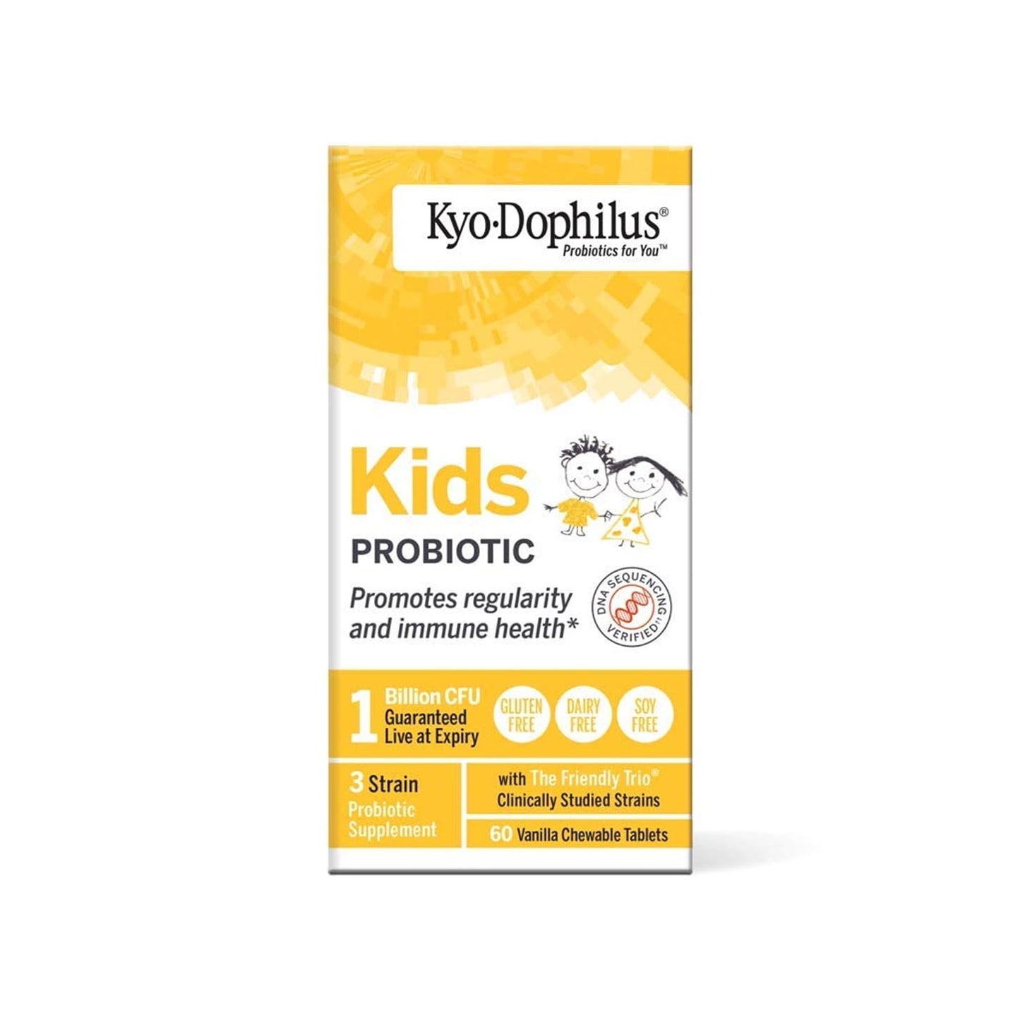 Kyolic Kyo-Dophilus Kids Probiotic Tablet, 60 Tablets