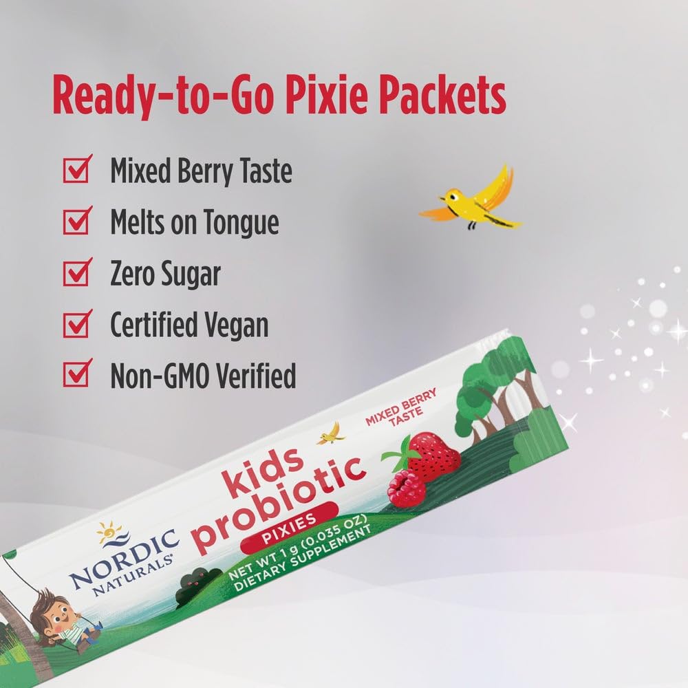 Nordic Naturals Kids Probiotic Quick Melt Powder 30 Packets
