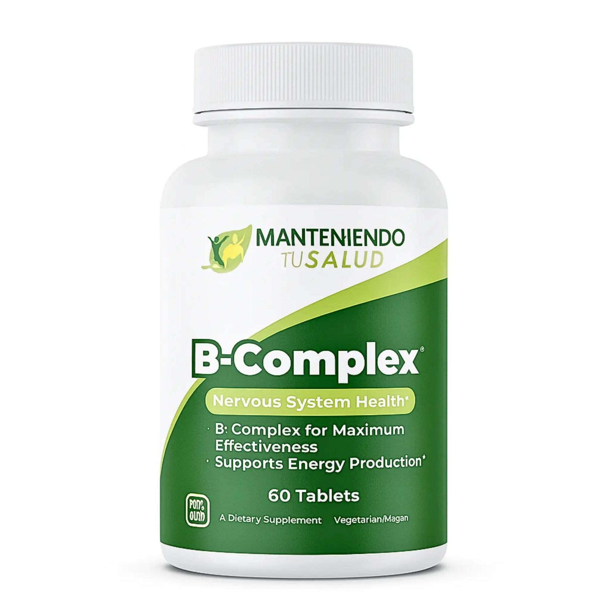 Manteniendo Tu Salud B-Complex Energy Production Vitamin Supplement 60 Tablets