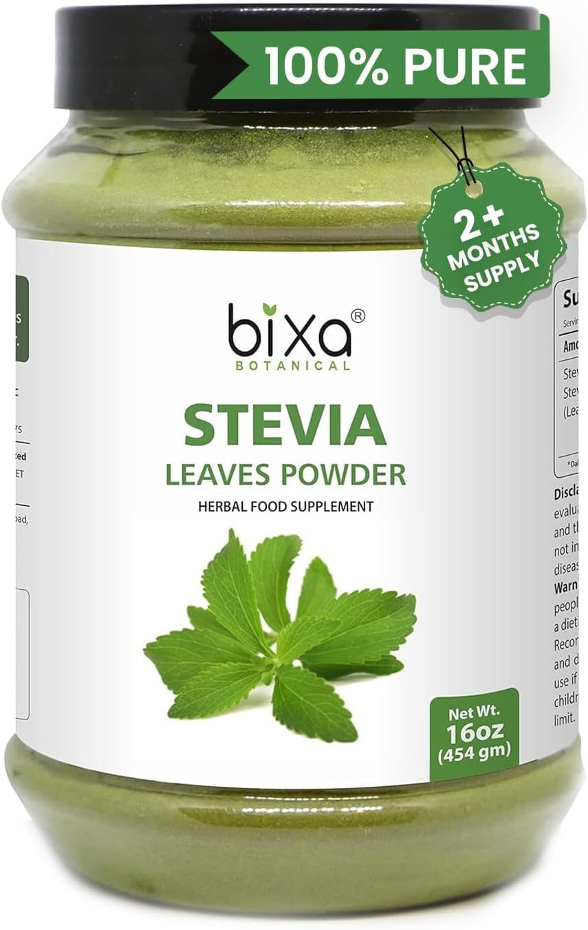 bixa BOTANICAL Stevia Leaf Powder, 16 Ounces